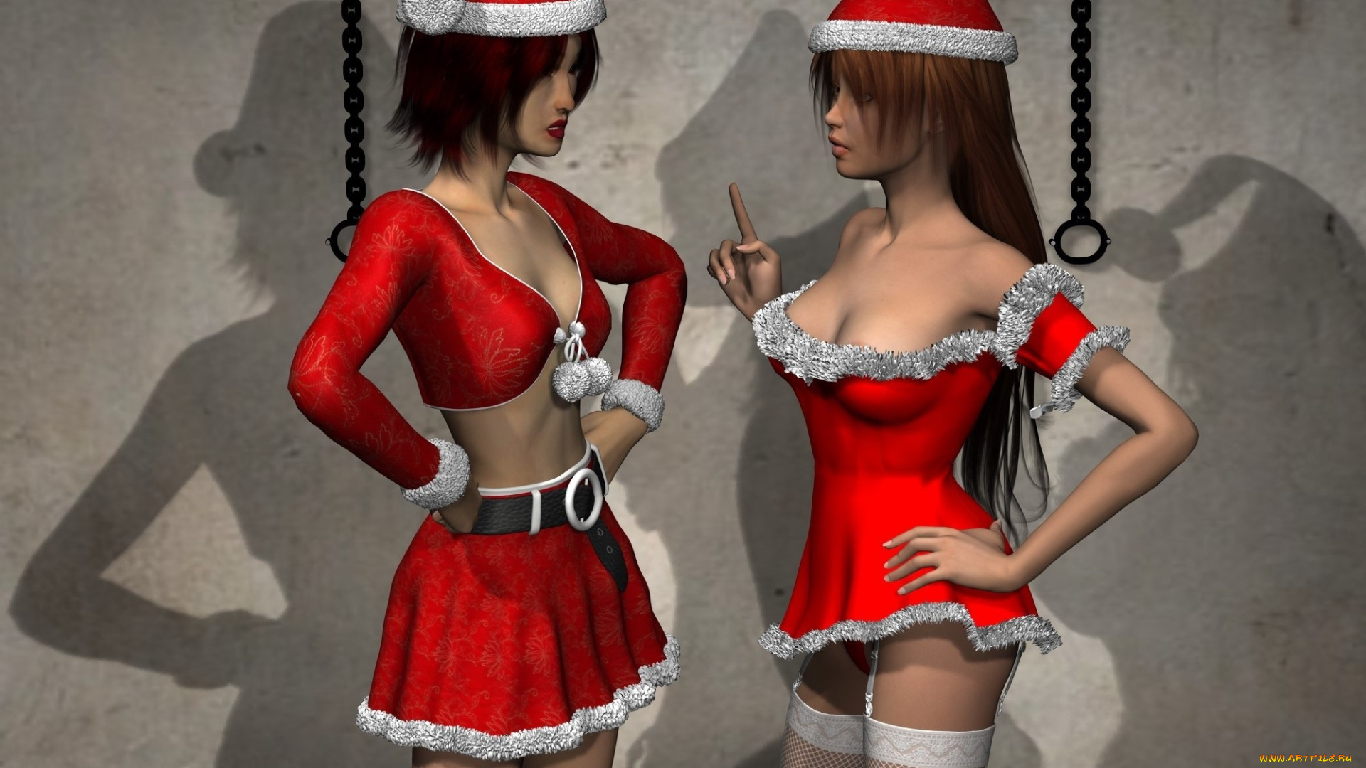 3д, графика, люди, , people, взгляд, девушки, фон