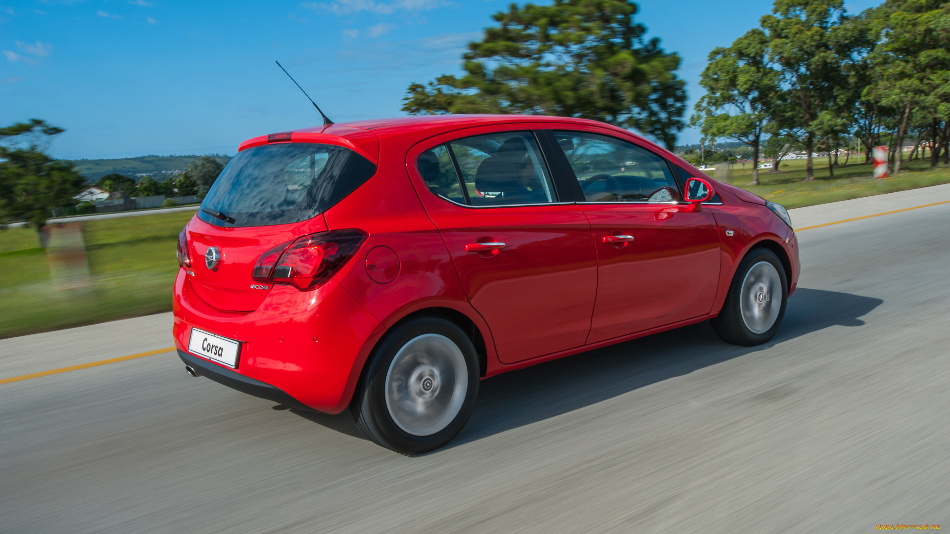 автомобили, opel, za-spec, corsa, 5-door, красный, e, 2015г