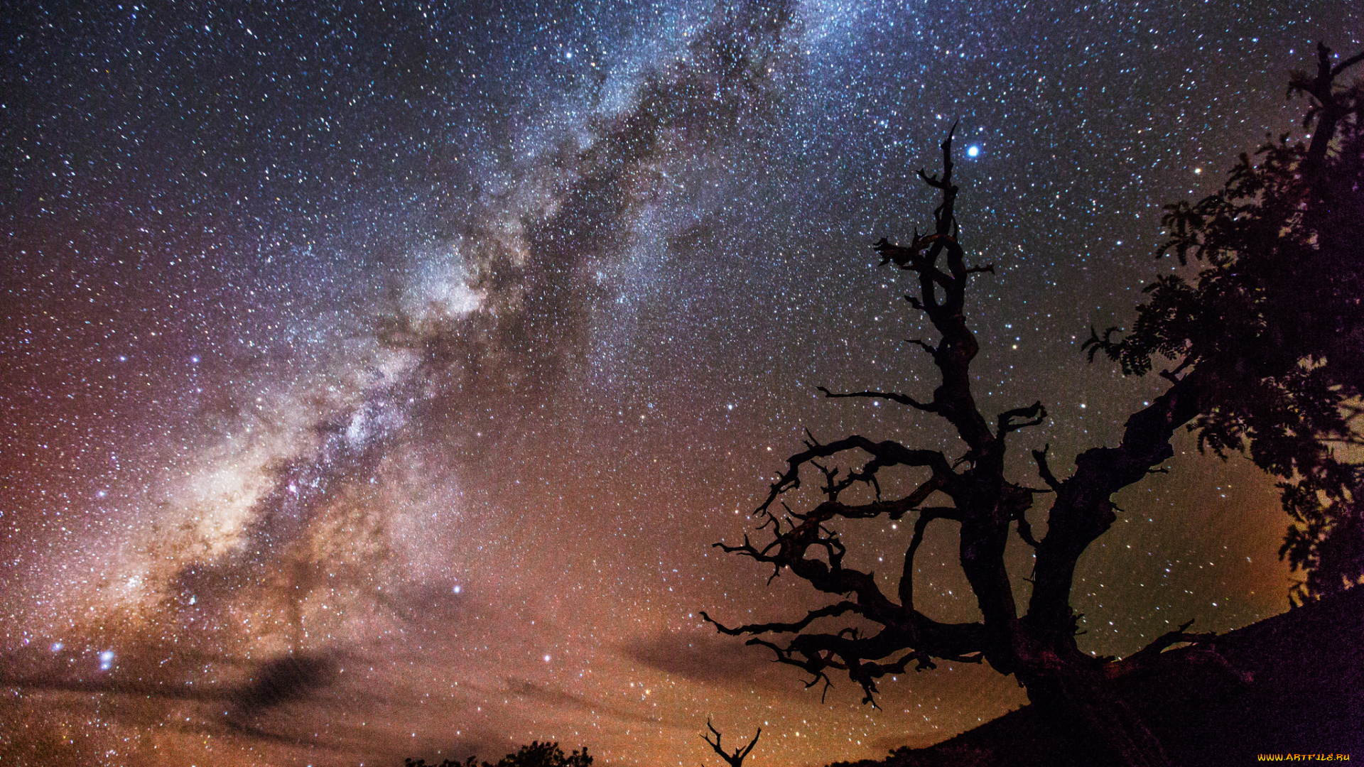 космос, галактики, туманности, путь, млечный