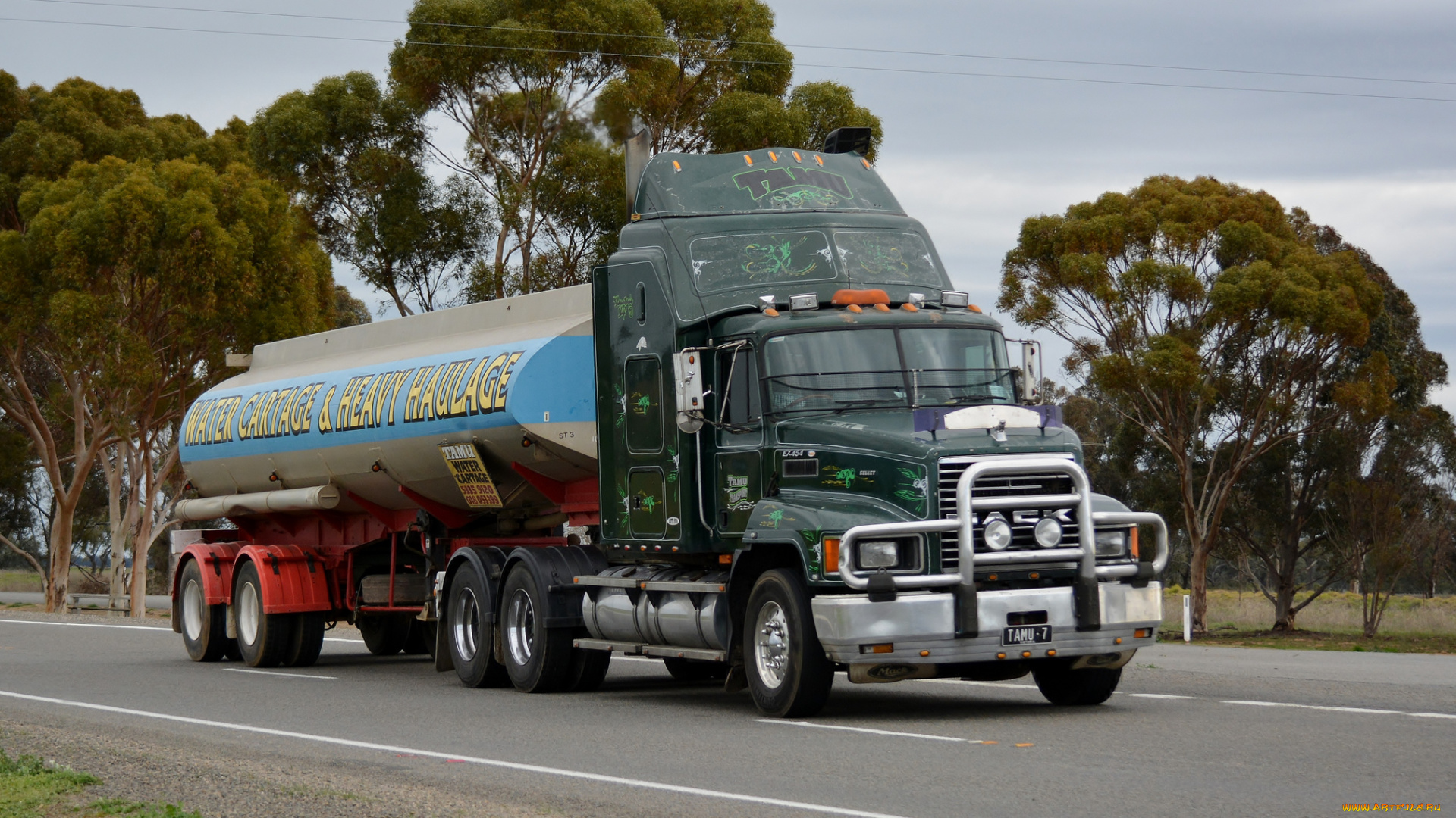 mack, автомобили, тяжелый, тягач, седельный, грузовик