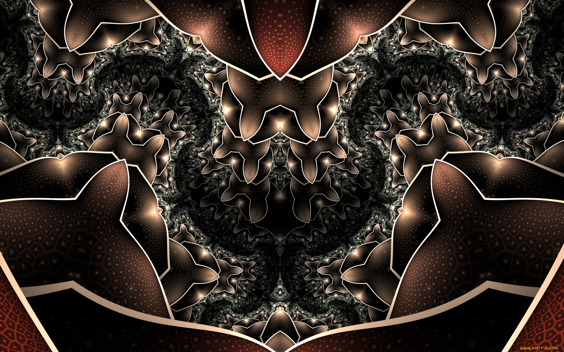 3д, графика, фракталы, , fractal, цвета, фон, узор