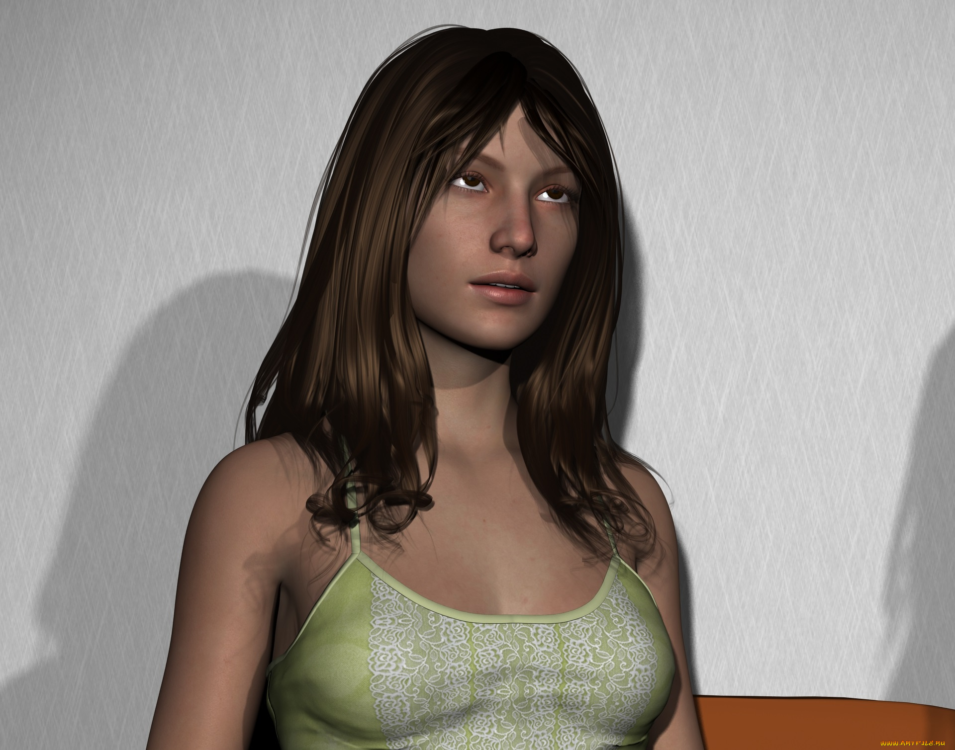 3д, графика, люди, , people, фон, взгляд, девушка