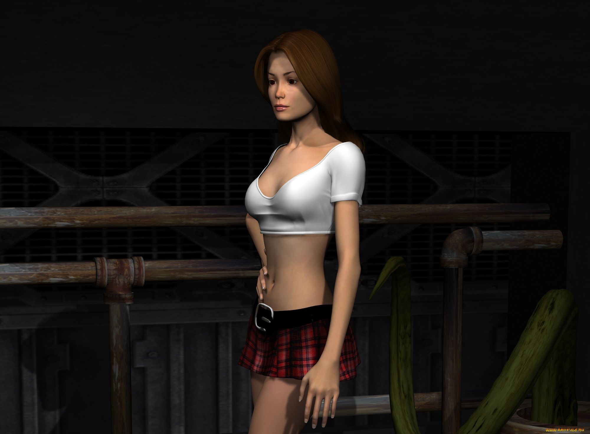 3д, графика, люди, , people, девушка, взгляд, фон