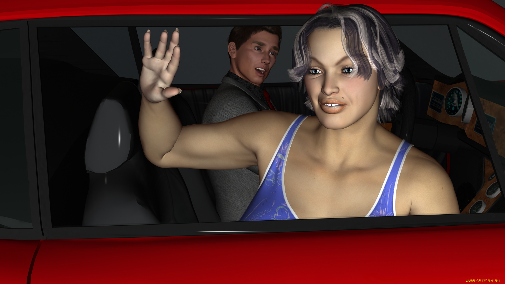 3д, графика, люди, , people, девушка, взгляд, фон