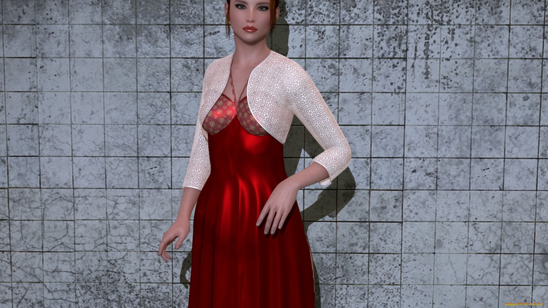 3д, графика, люди, , people, девушка, взгляд, фон