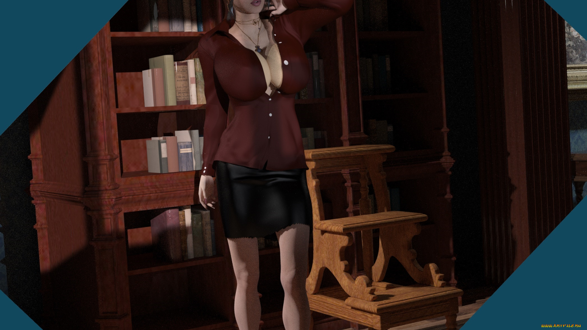 3д, графика, люди, , people, девушка, взгляд, фон