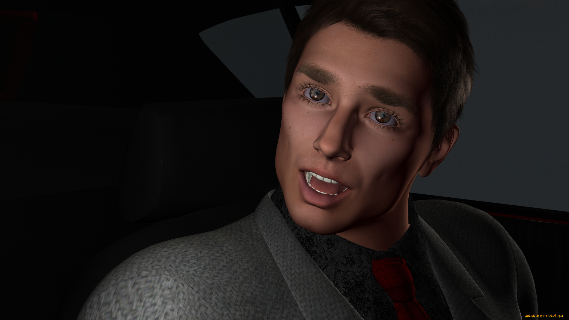 3д, графика, люди, , people, мужчина, взгляд, фон