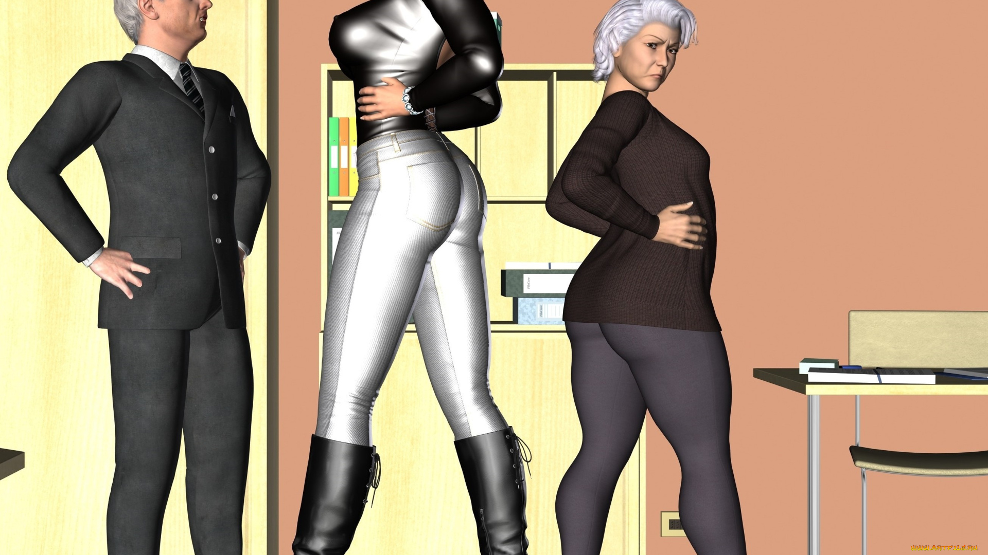 3д, графика, люди, , people, взгляд, мужчина, девушки, фон