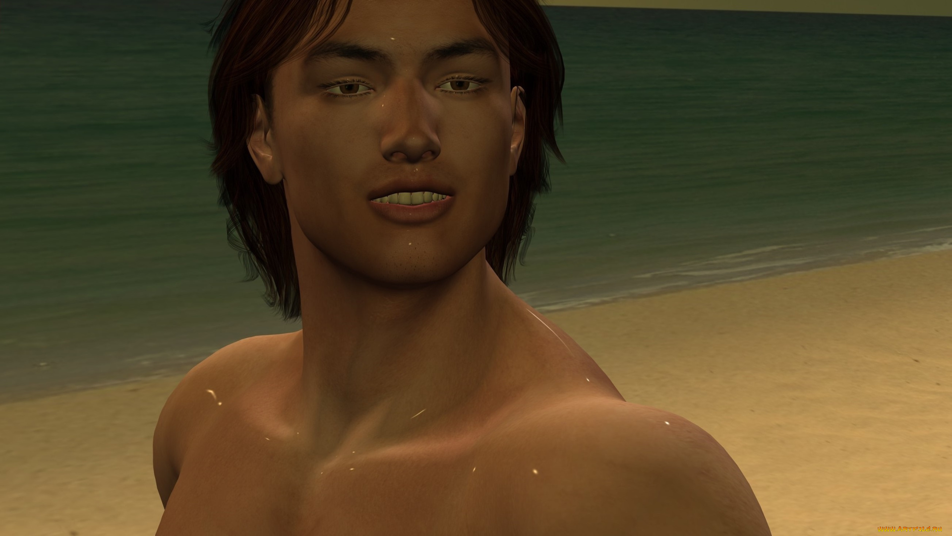 3д, графика, портрет, , portraits, фон, взгляд, парень