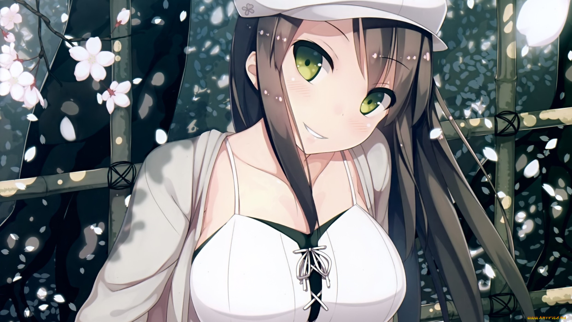 аниме, unknown, , другое, фон, взгляд, девушка