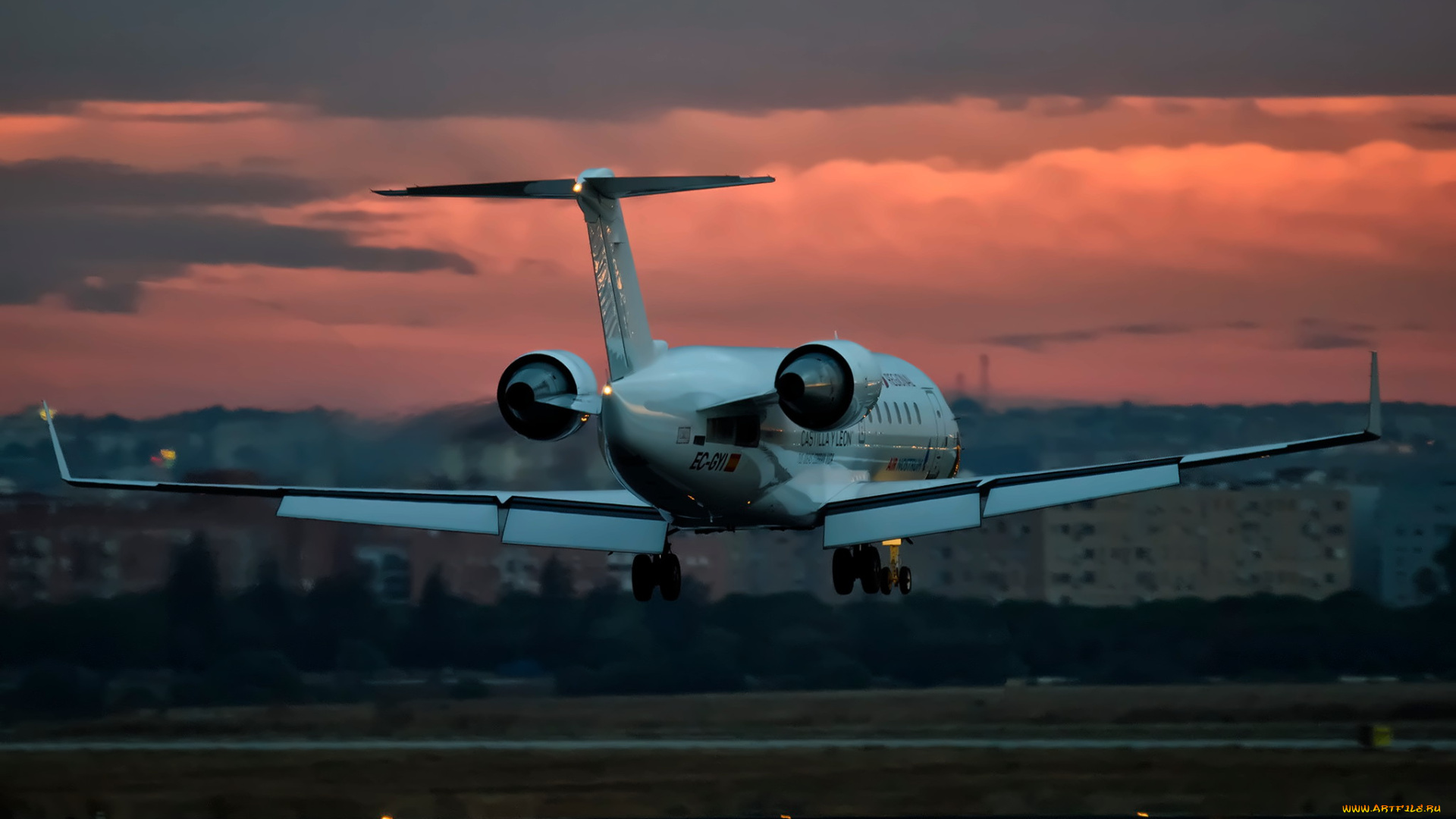 авиация, авиационный, пейзаж, креатив, авиалайнер