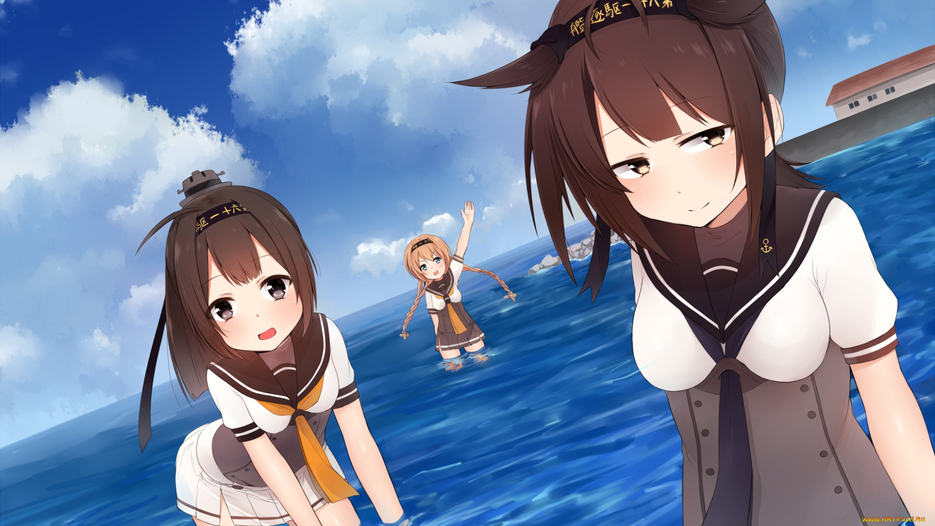автор, , akky, , akimi1127, аниме, kantai, collection, kancolle, akizuki, teruzuki, hatsuzuki, kantai, collection
