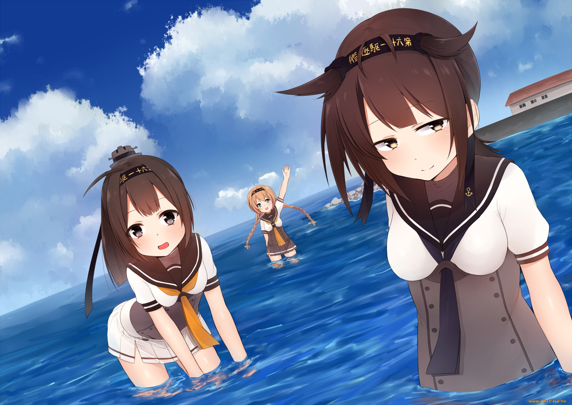 автор, , akky, , akimi1127, аниме, kantai, collection, kancolle, akizuki, teruzuki, hatsuzuki, kantai, collection