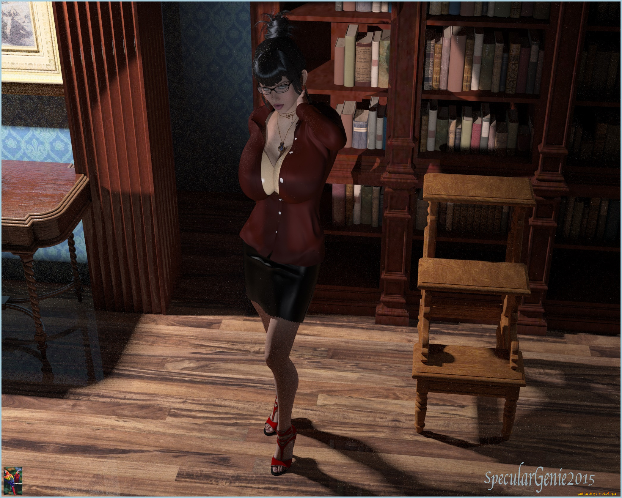 3д, графика, люди, , people, девушка, взгляд, фон