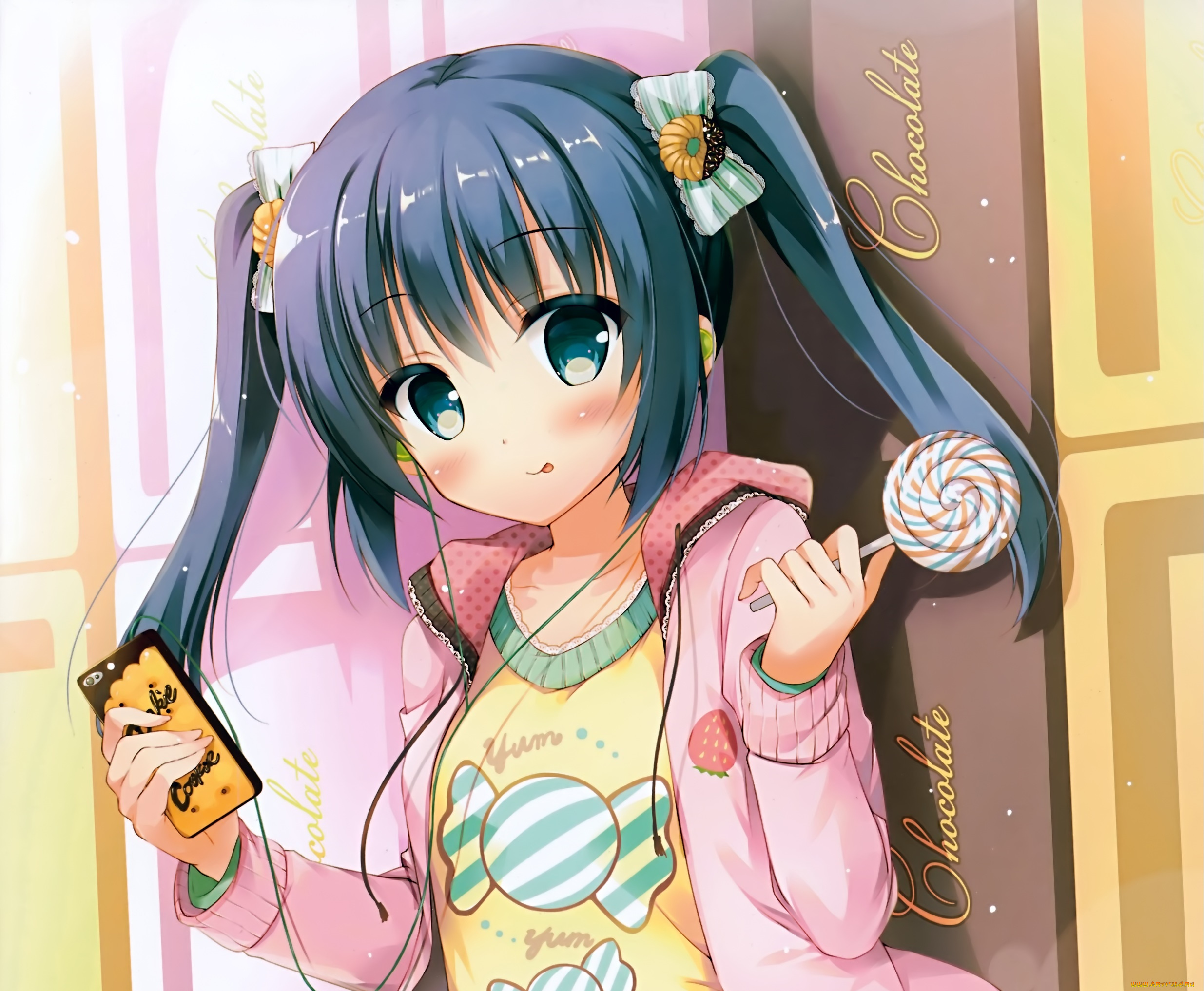 аниме, unknown, , другое, девушка, фон, взгляд