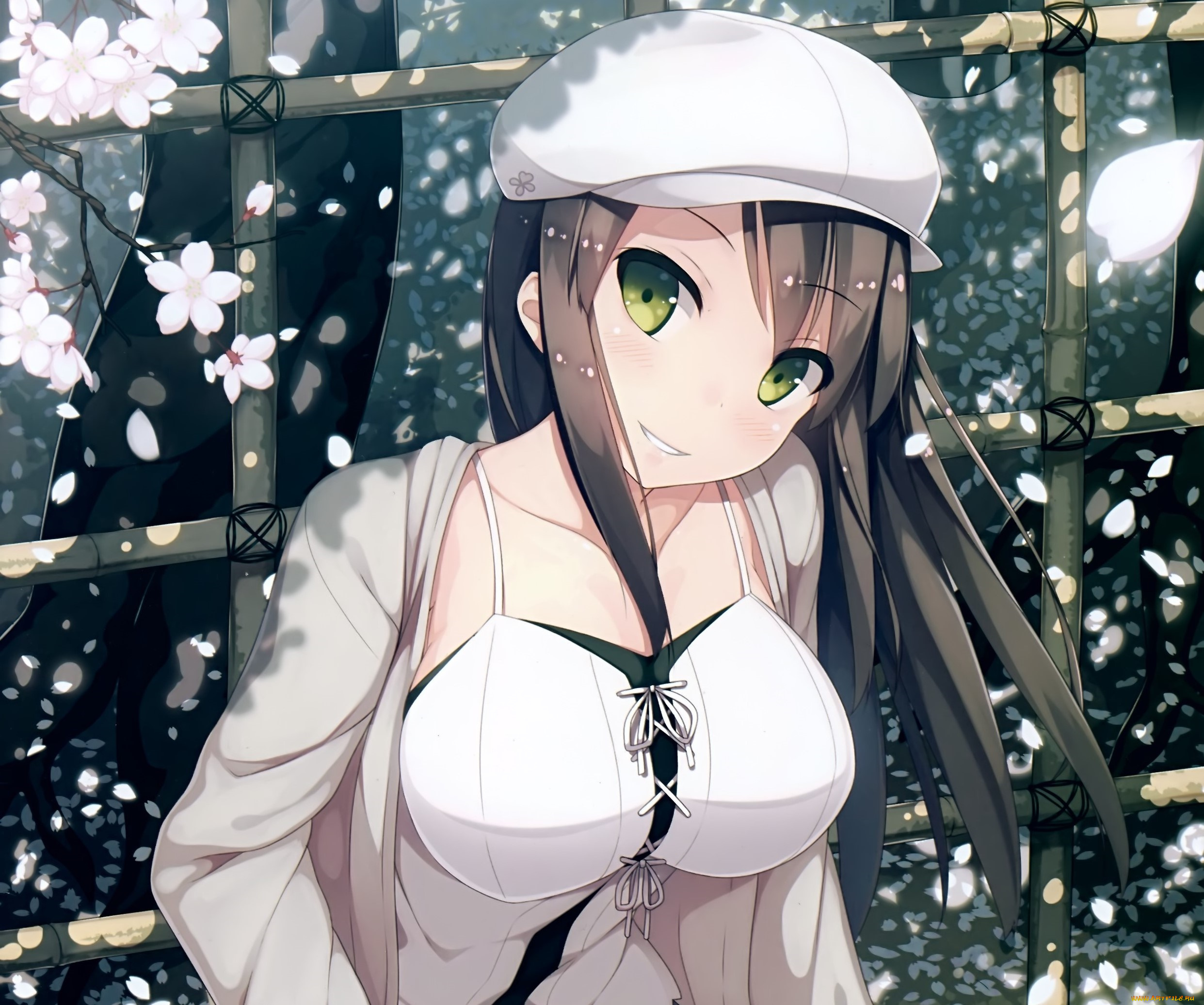 аниме, unknown, , другое, фон, взгляд, девушка