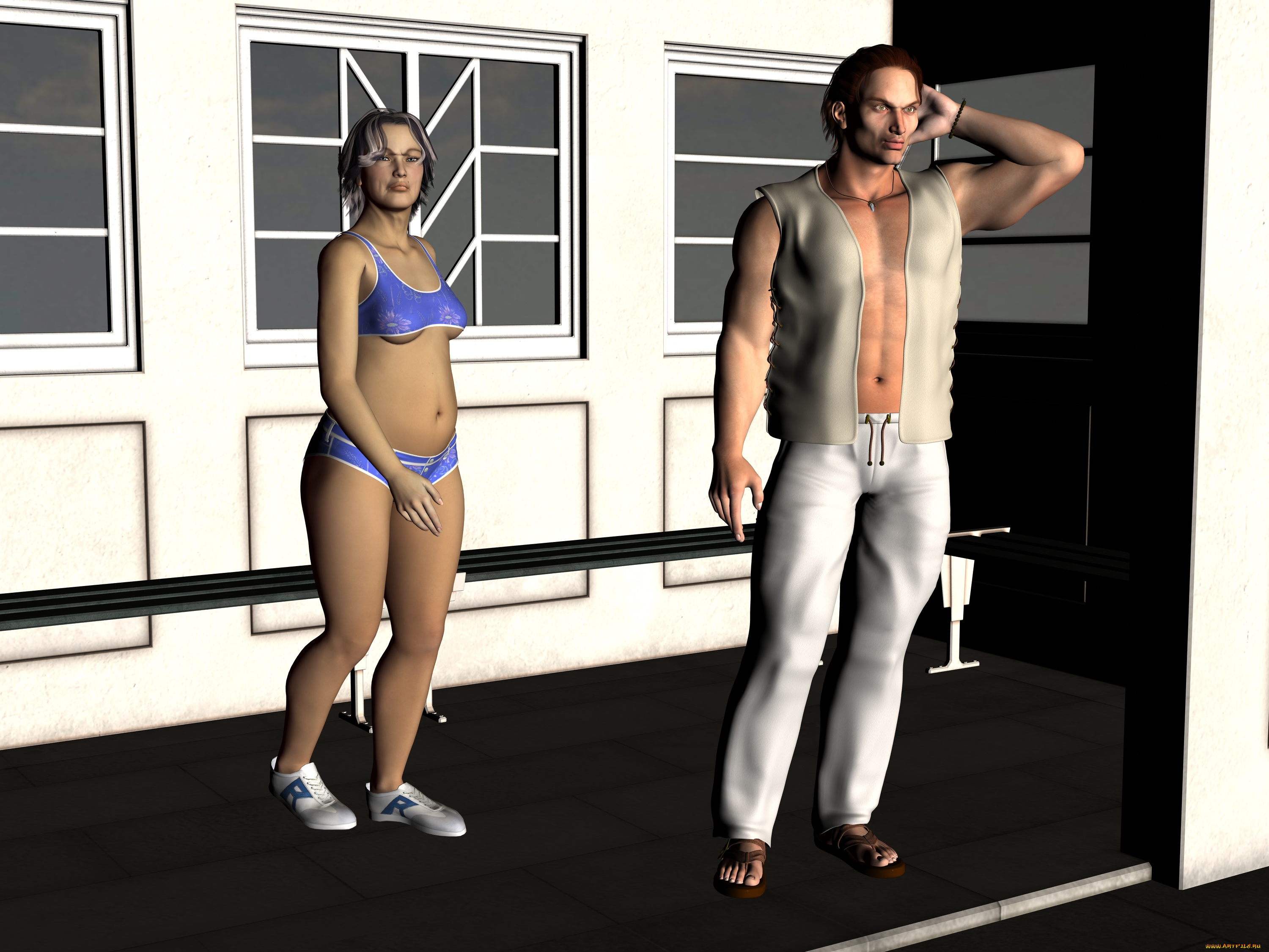 3д, графика, люди, , people, парень, взгляд, фон, девушка