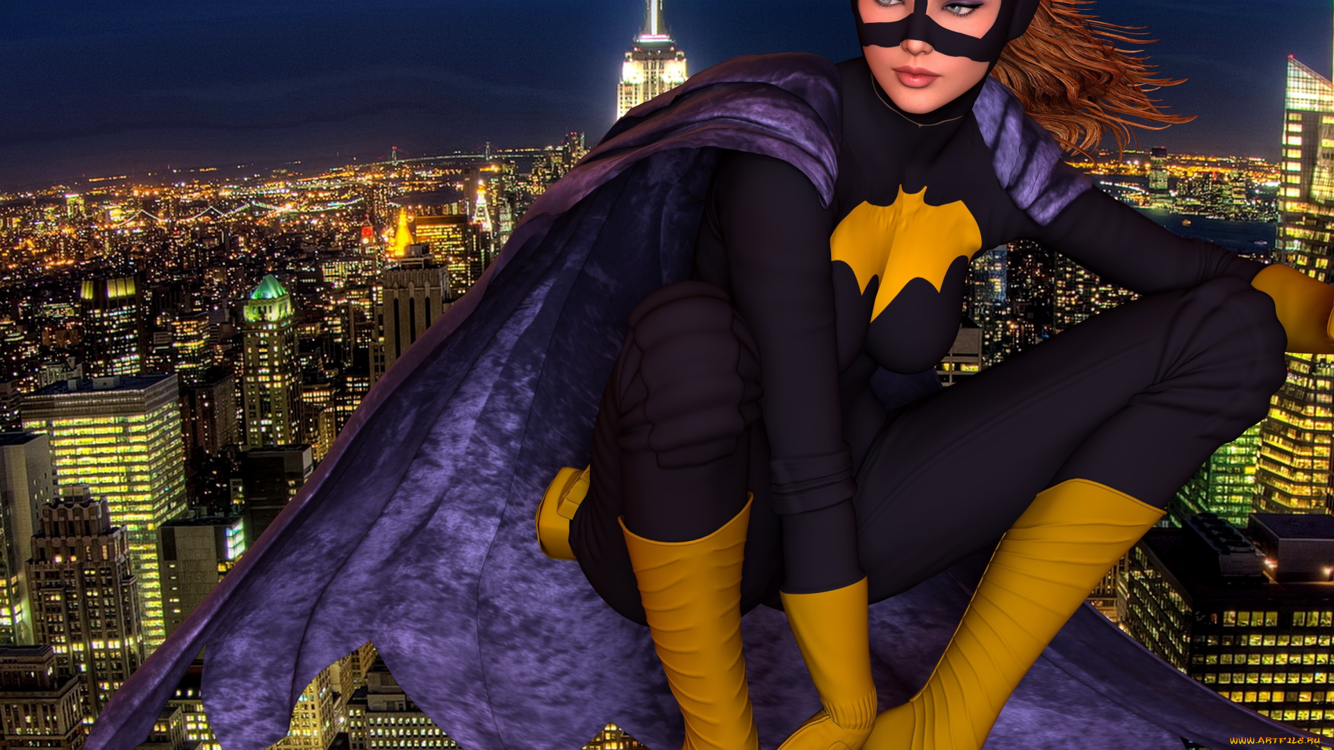 3д, графика, фантазия, , fantasy, супермен, фон, взгляд, девушка