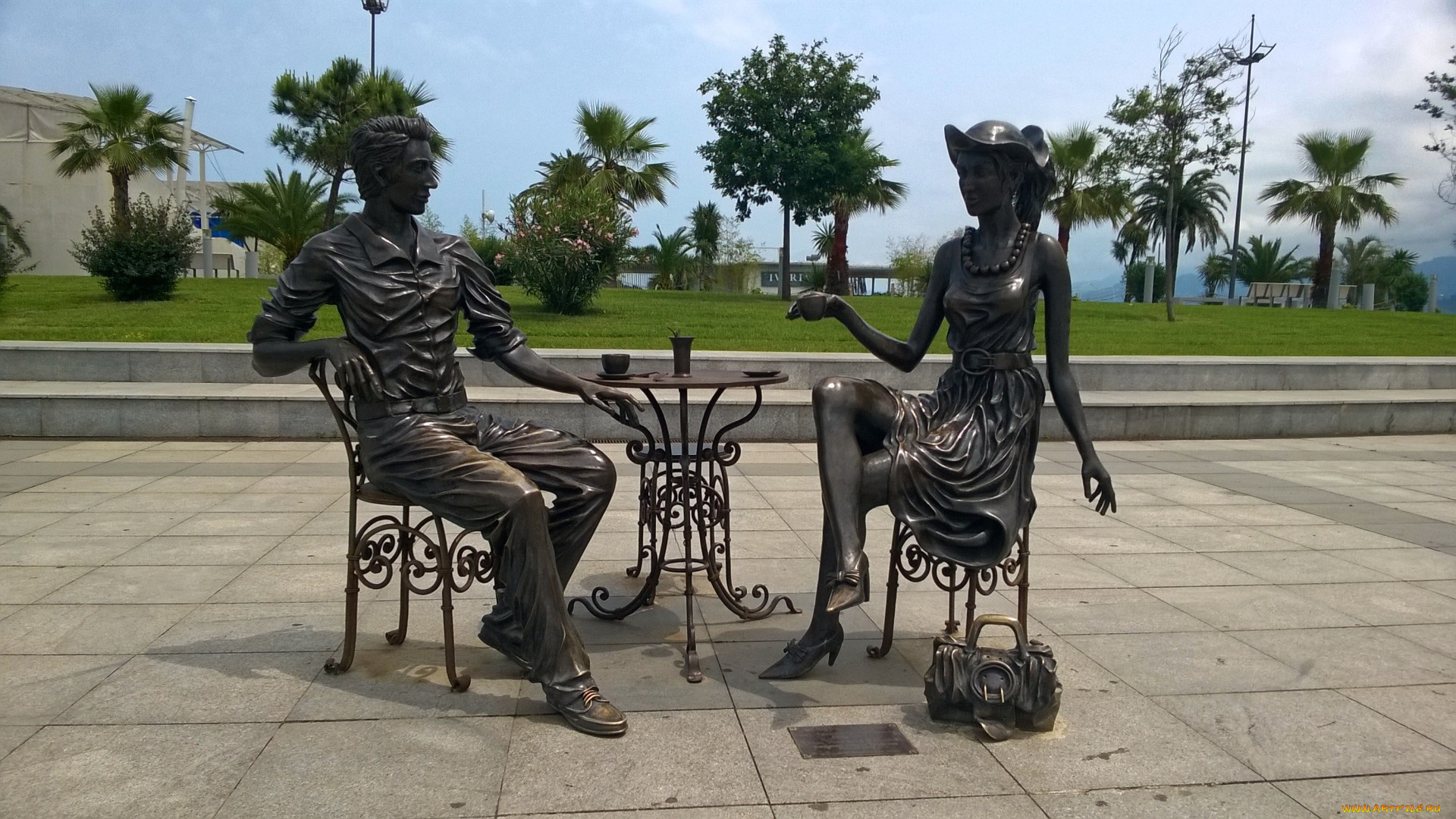 города, -, памятники, , скульптуры, , арт-объекты, памятник, на, батумском, бульваре