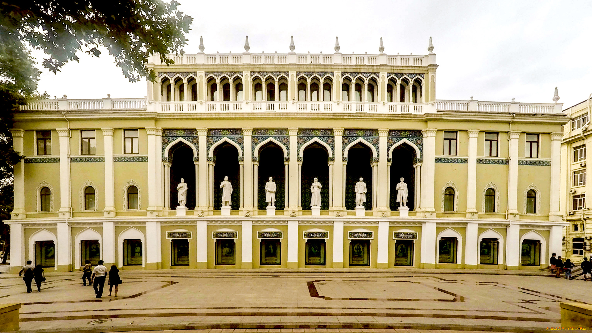 города, баку, , азербайджан, музей, азербайджанской, литературы, имени, низами, гянджеви, баку