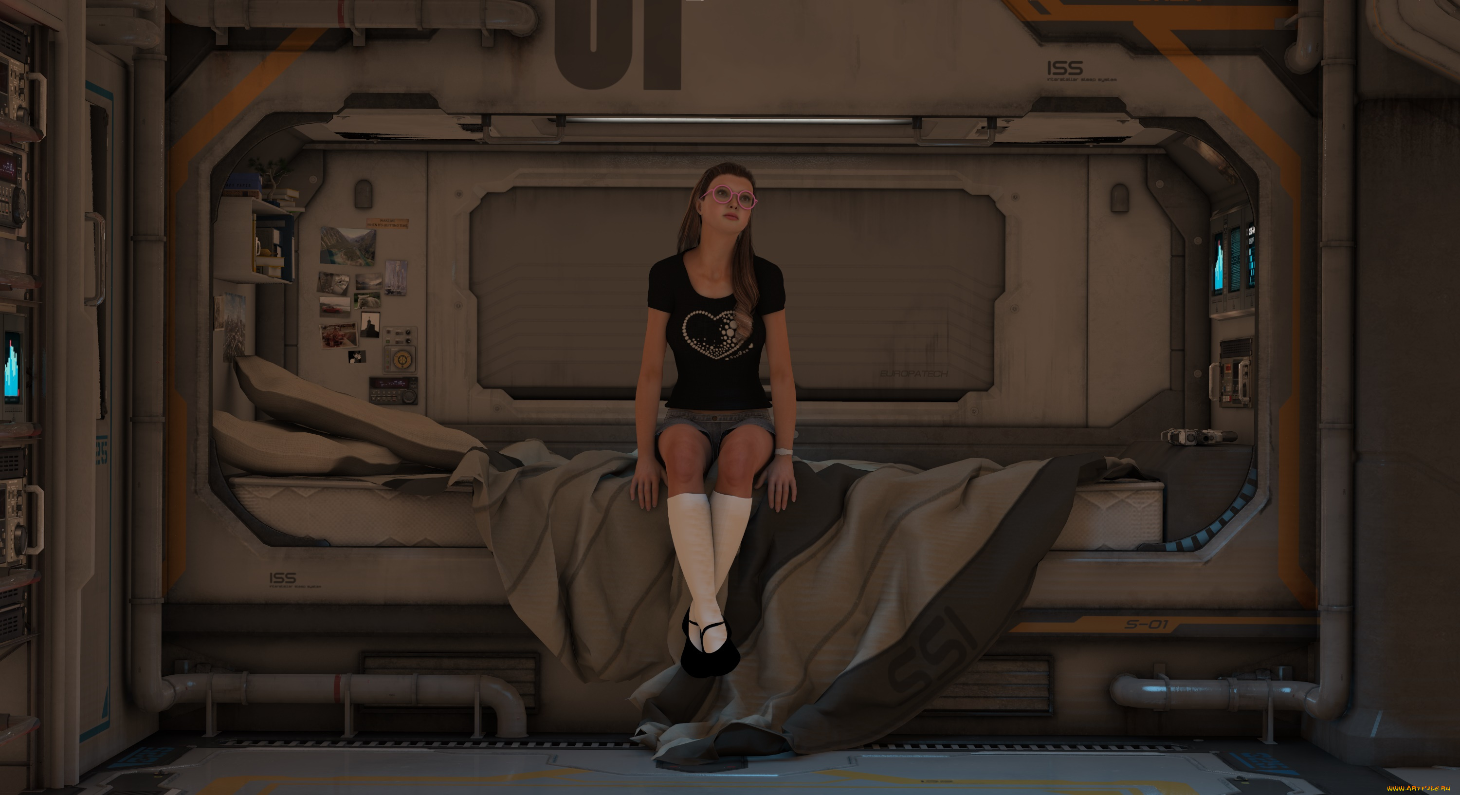 3д, графика, люди, , people, девушка, взгляд, фон