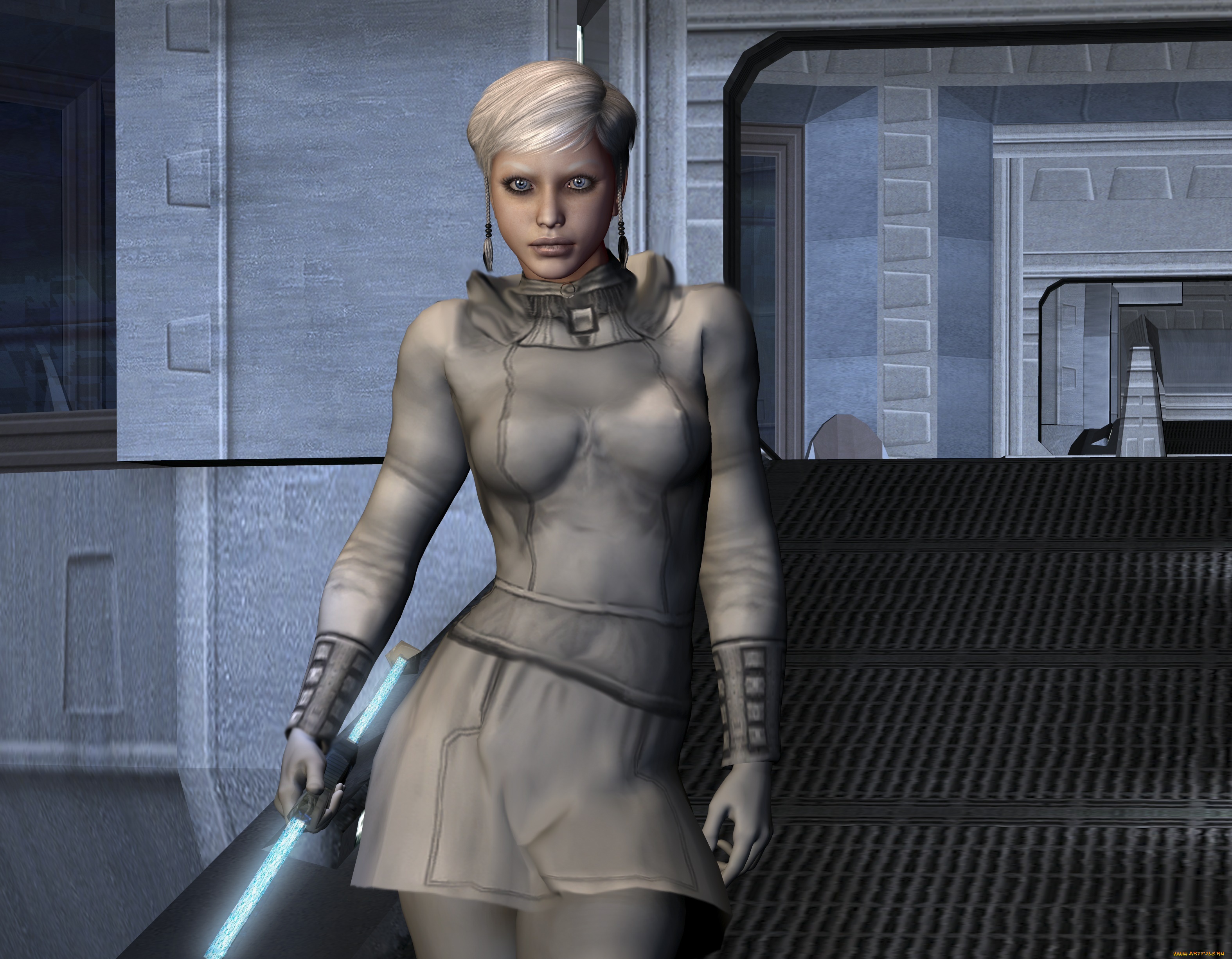 3д, графика, фантазия, , fantasy, фон, взгляд, девушка