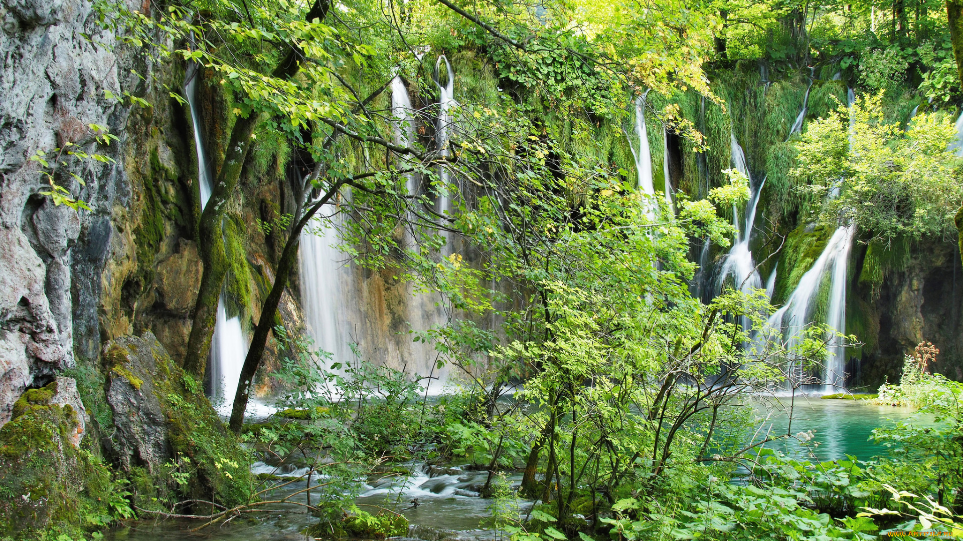 природа, водопады, простор