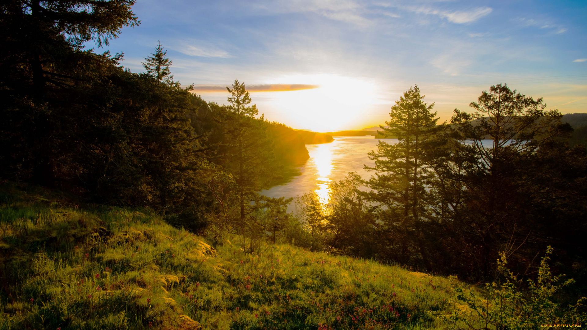 природа, восходы, закаты, простор