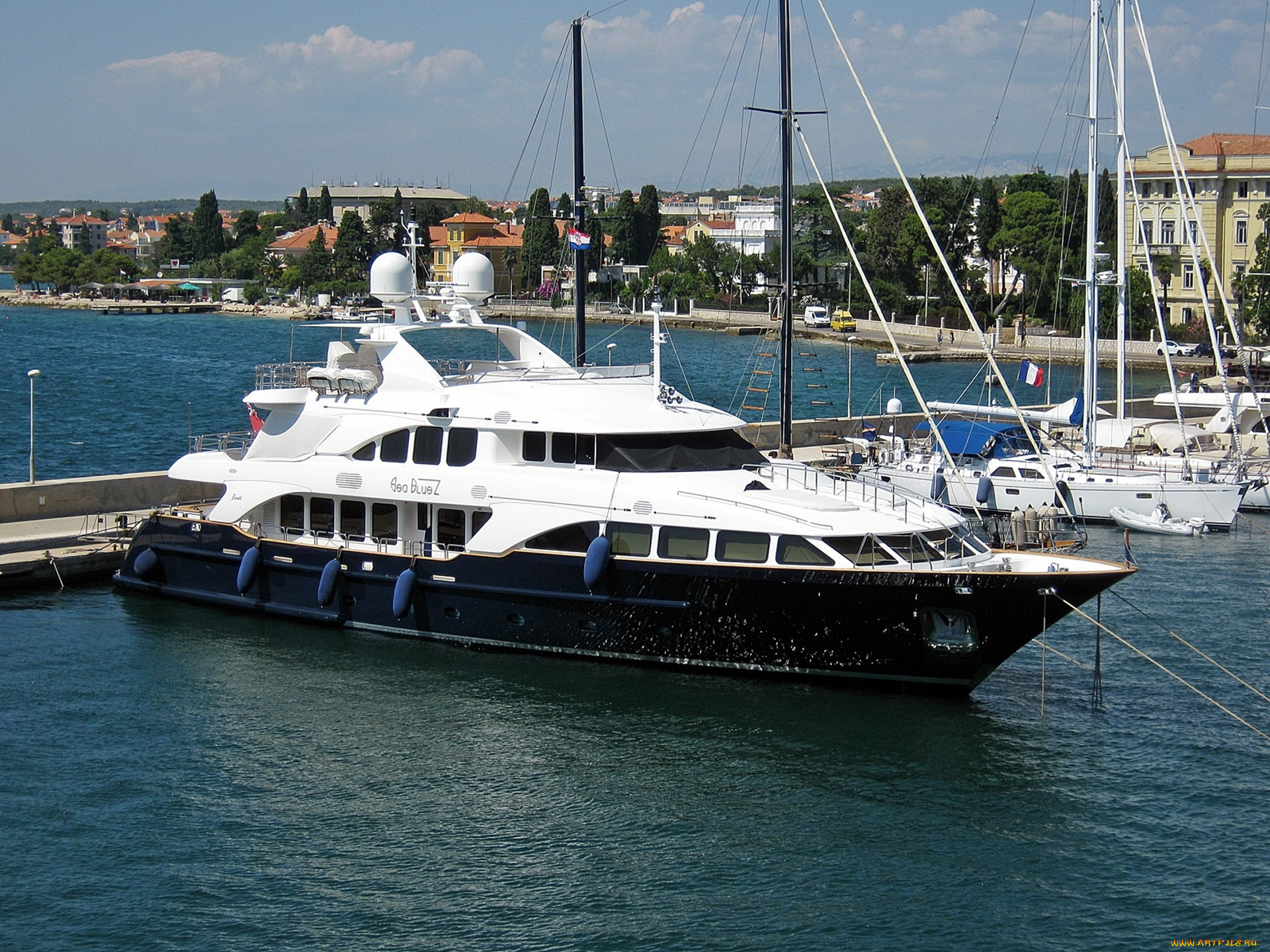 seabluez, корабли, Яхты, суперяхта