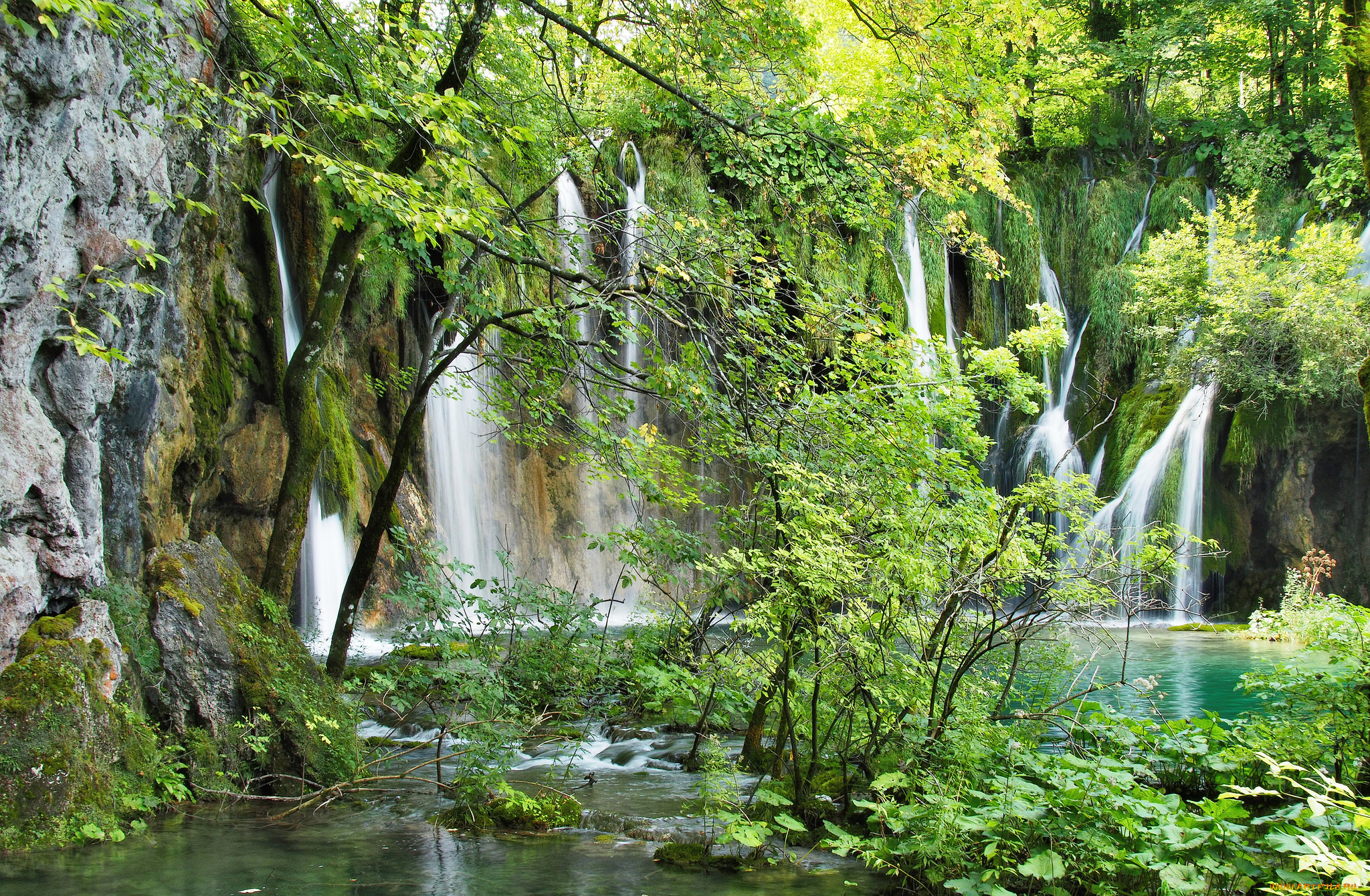 природа, водопады, простор