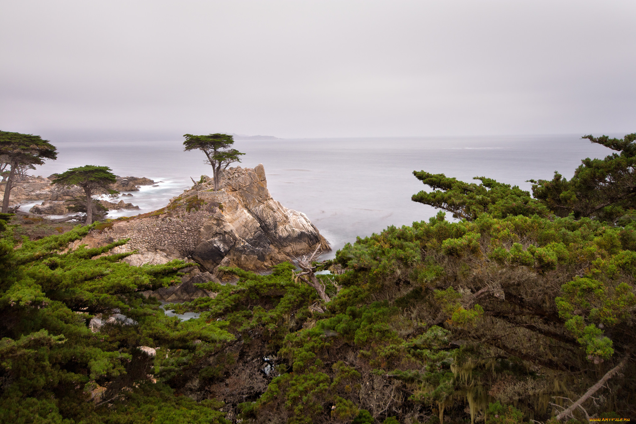 природа, побережье, простор