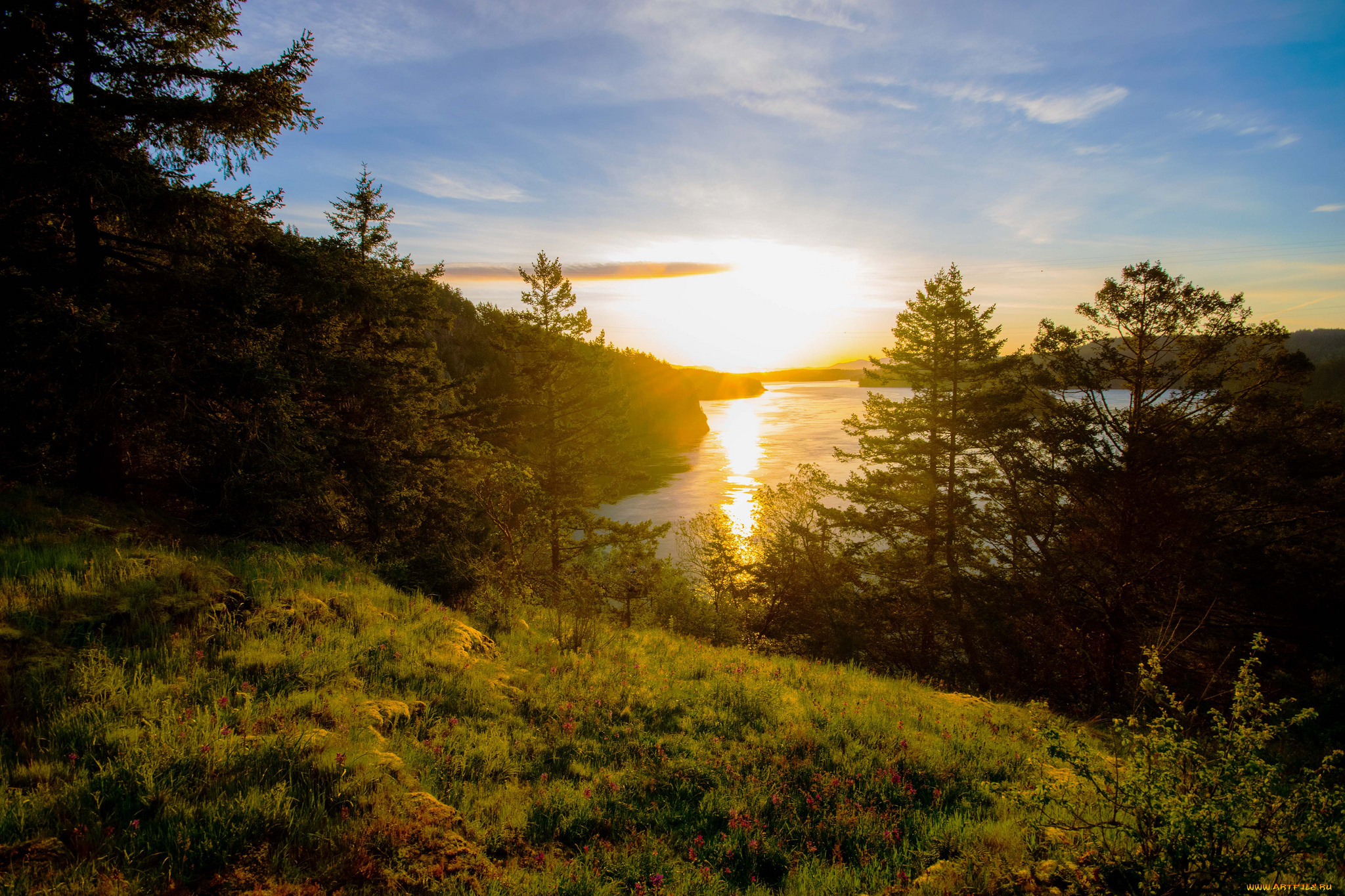 природа, восходы, закаты, простор