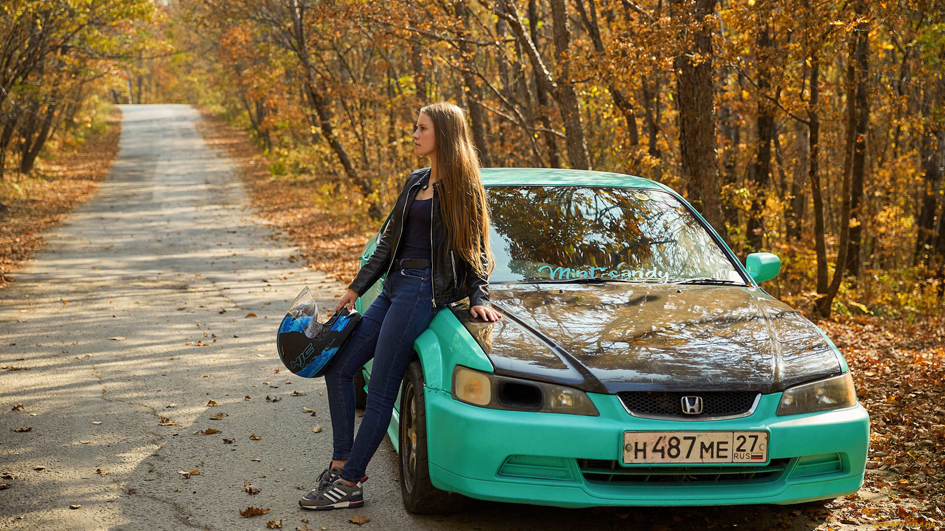 автомобили, -авто, с, девушками, honda, accord