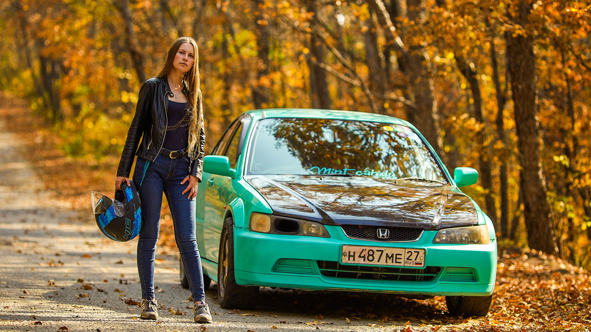 автомобили, -авто, с, девушками, honda, accord