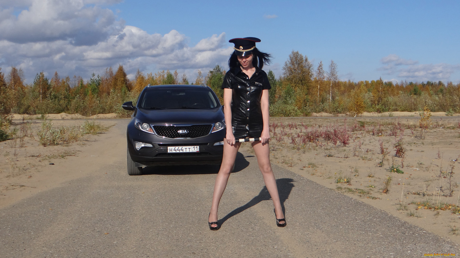 автомобили, -авто, с, девушками, kia, sportage