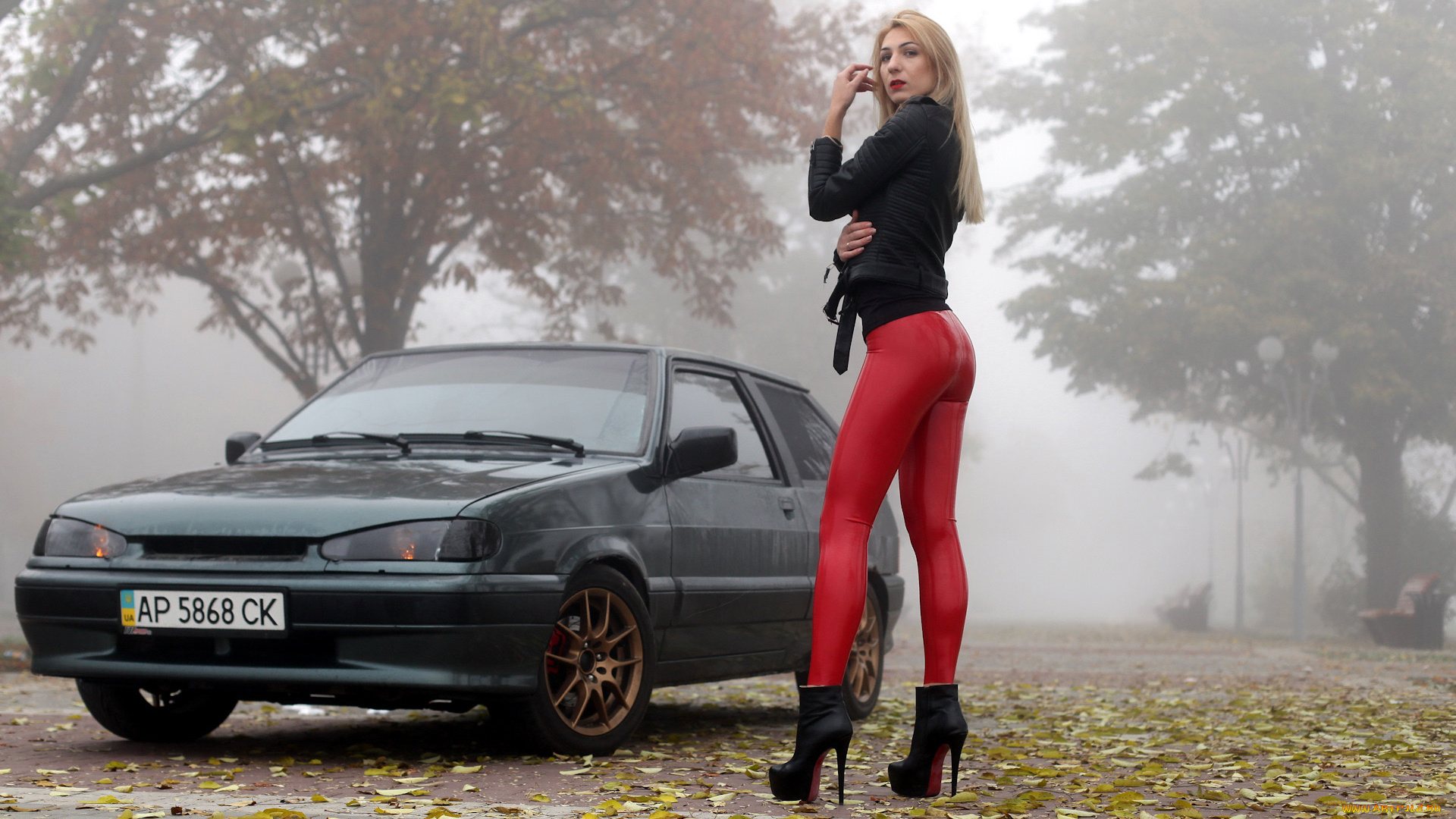 автомобили, -авто, с, девушками, lada, 2113