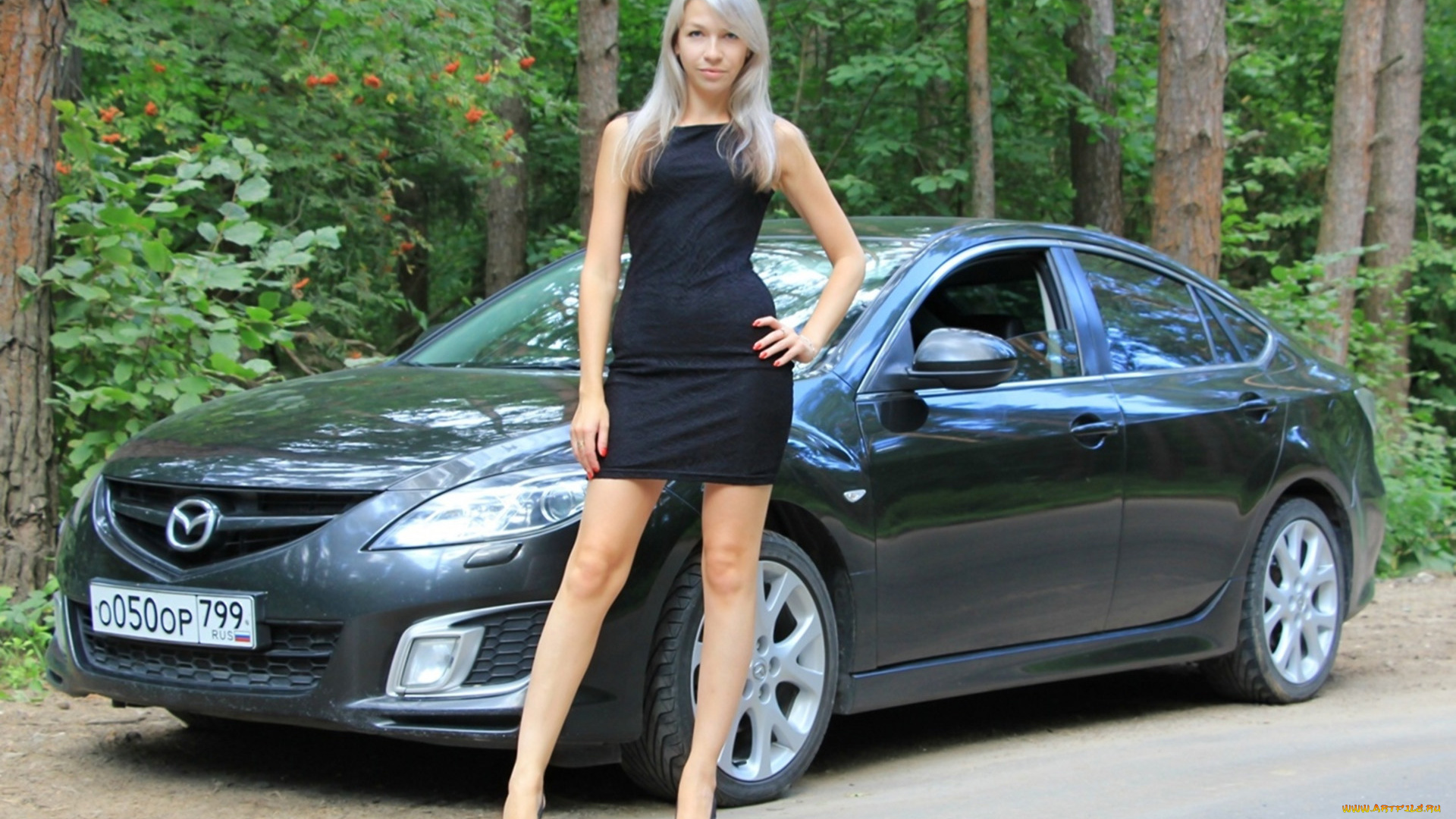 автомобили, -авто, с, девушками, mazda
