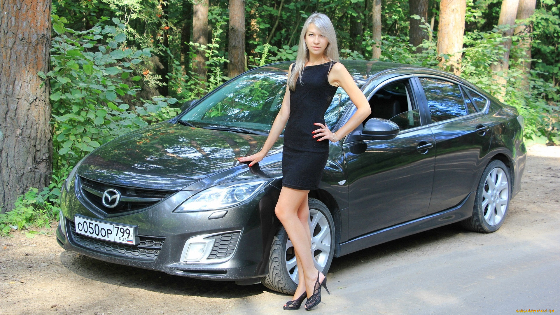 автомобили, -авто, с, девушками, mazda