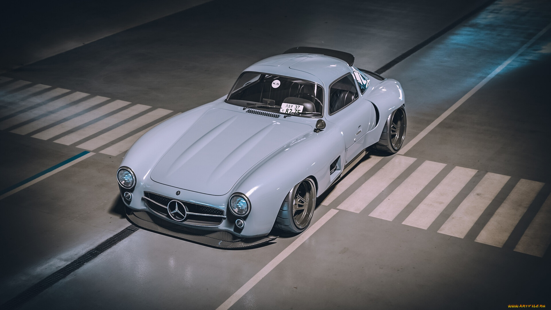 автомобили, 3д, mercedes-benz, 300sl