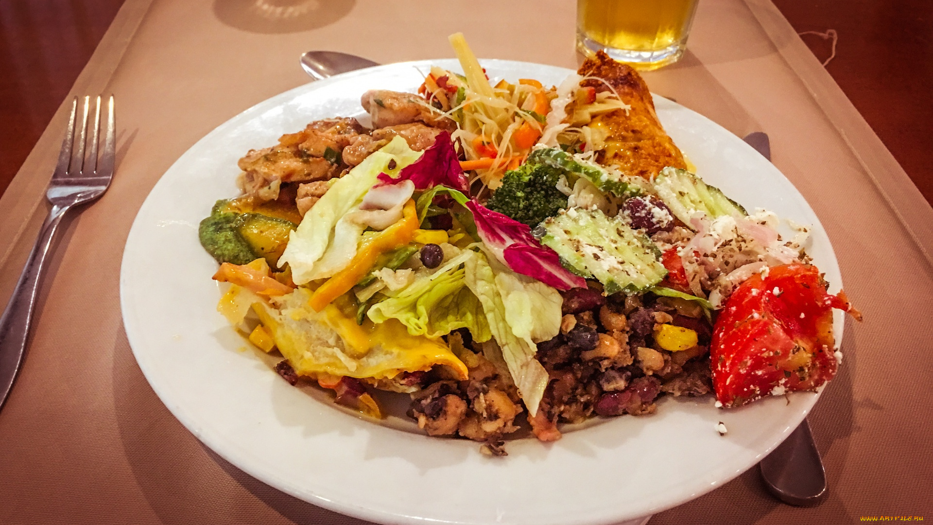 еда, вторые, блюда, овощи, курица