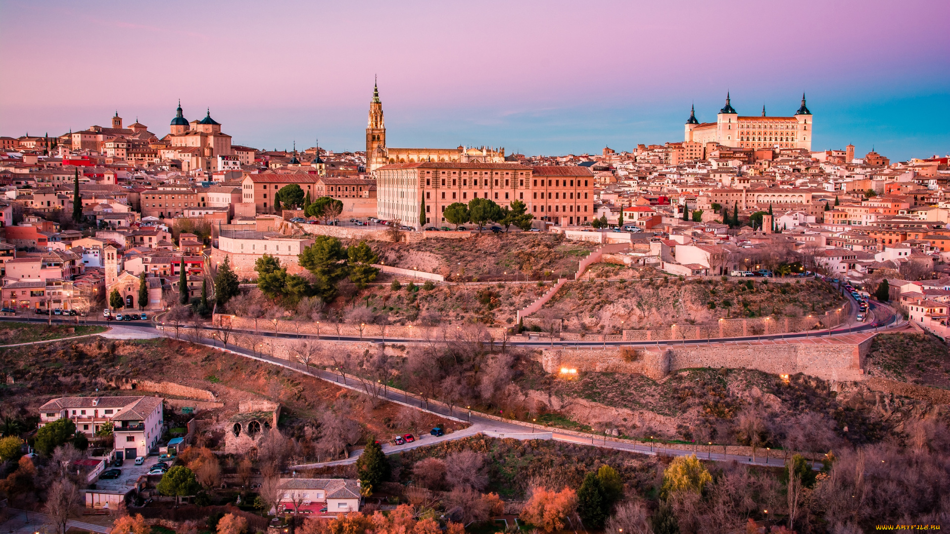 города, толедо, , испания, красота, панорама, толедо