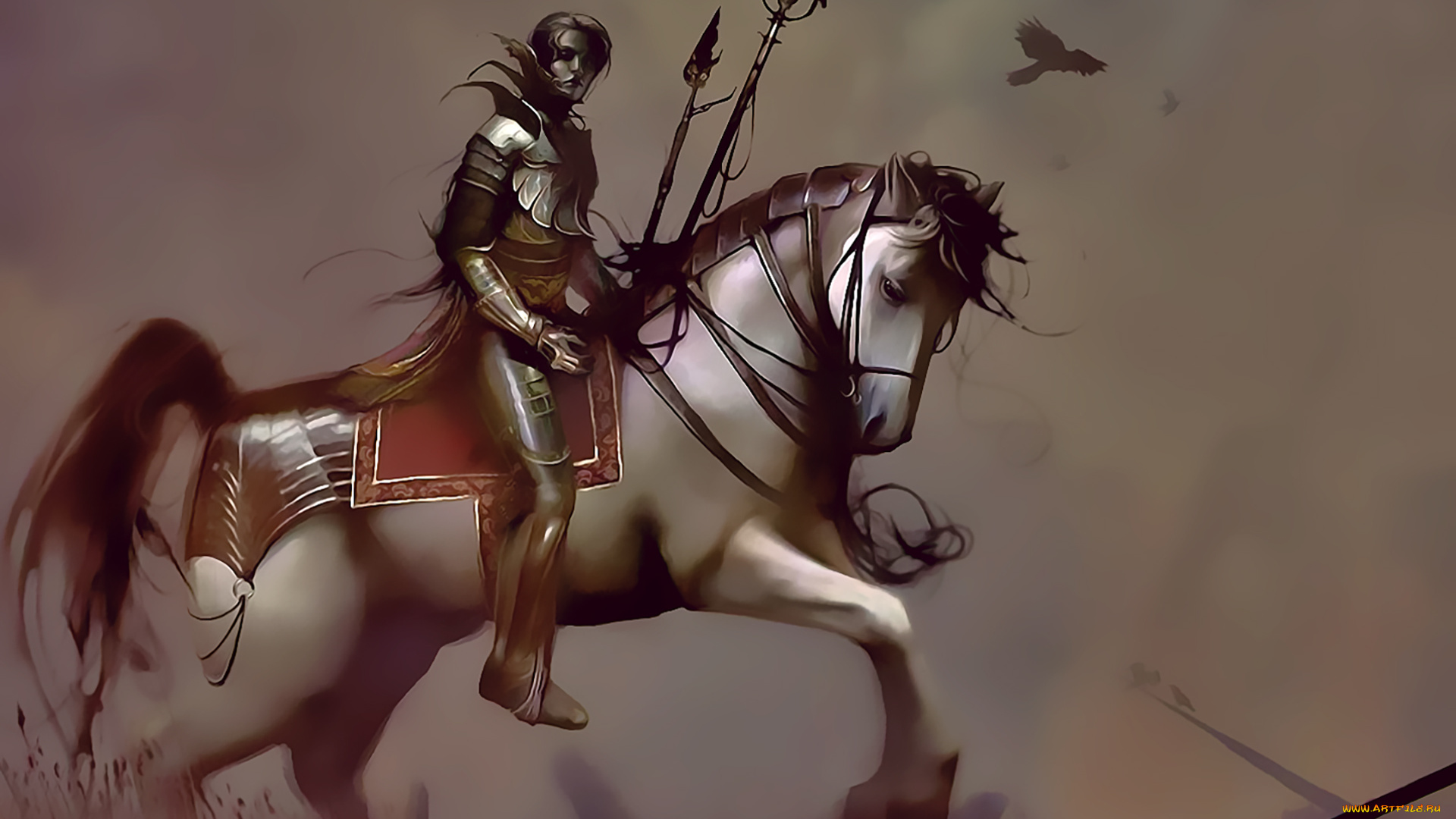 календари, фэнтези, 2020, животное, конь, лошадь, всадник, человек, calendar