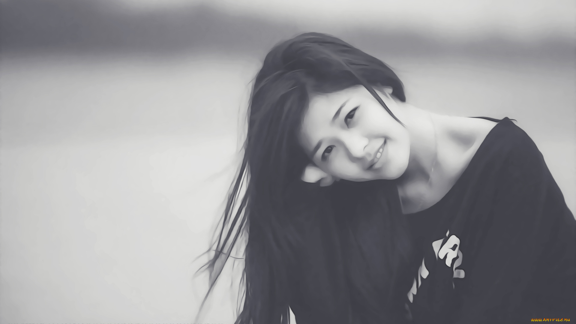 календари, компьютерный, дизайн, calendar, азиатка, взгляд, девушка, женщина, 2020, улыбка