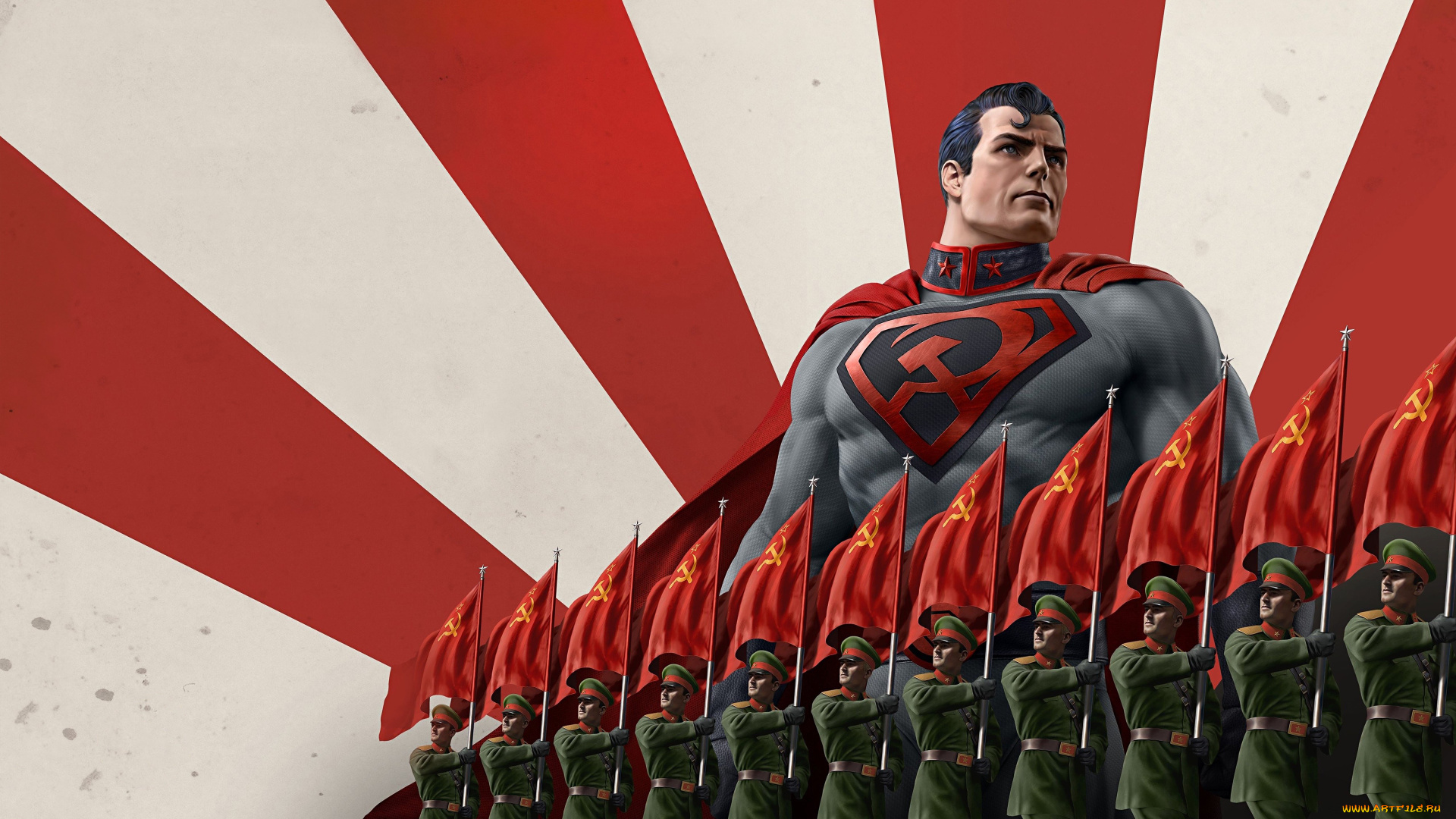 мультфильмы, superman, , red, son, red, son