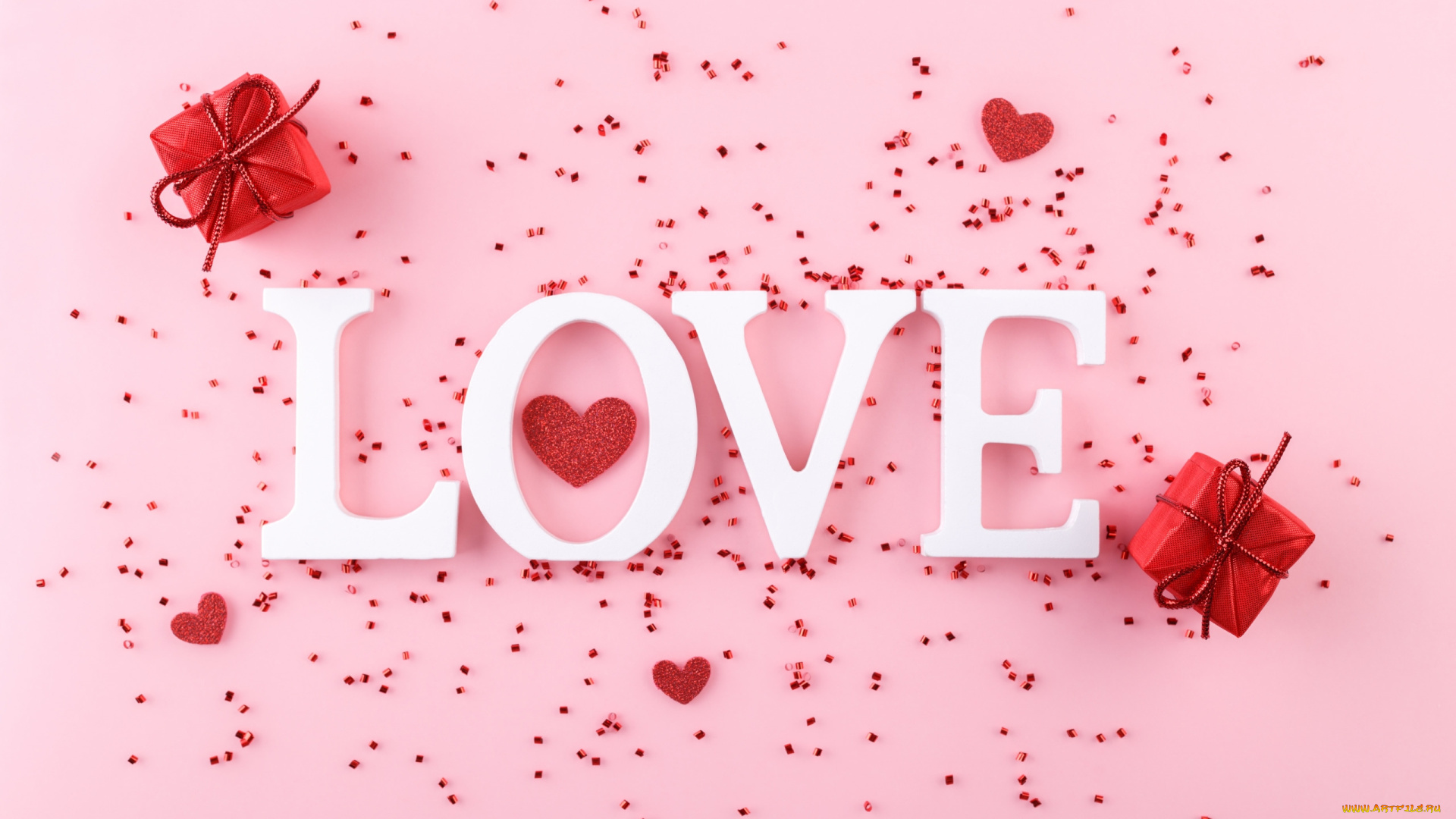 праздничные, день, святого, валентина, , сердечки, , любовь, надпись, подарки, сердечки