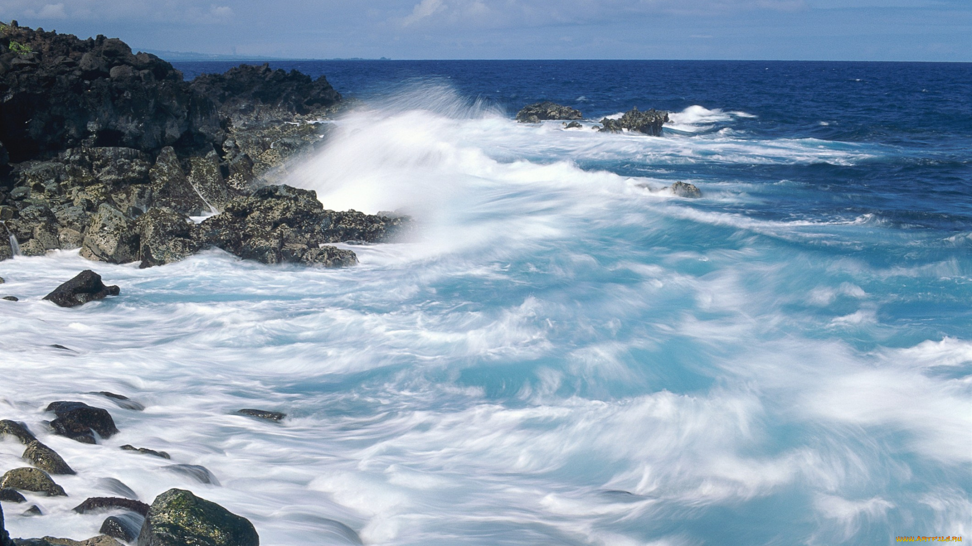 природа, побережье, берег, прибой, море, скалы