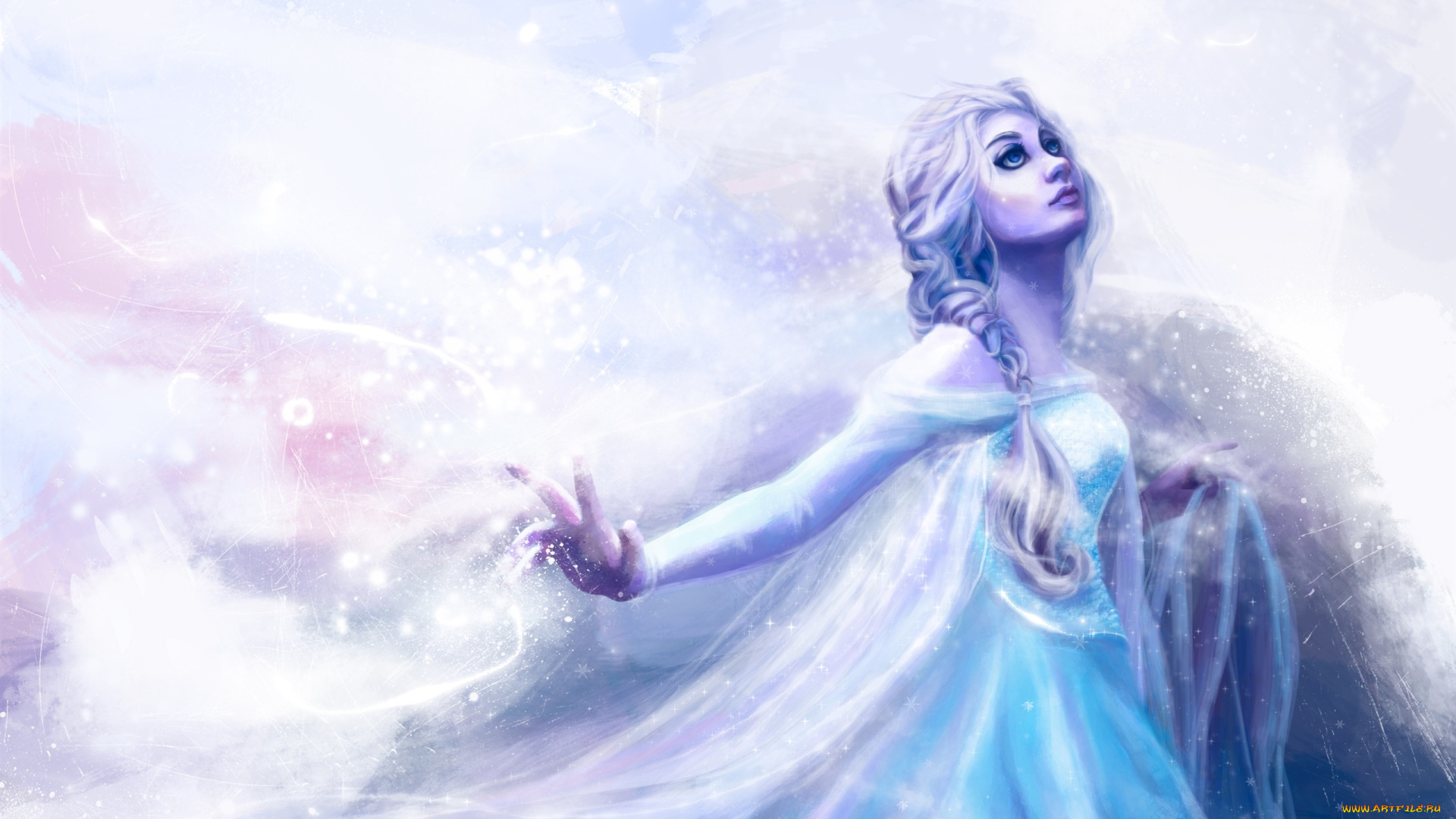 рисованное, кино, elsa, frozen, art