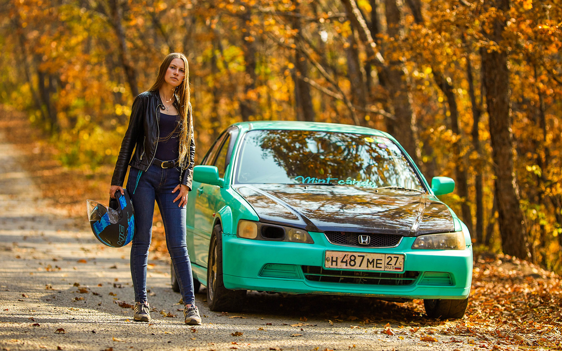 автомобили, -авто, с, девушками, honda, accord