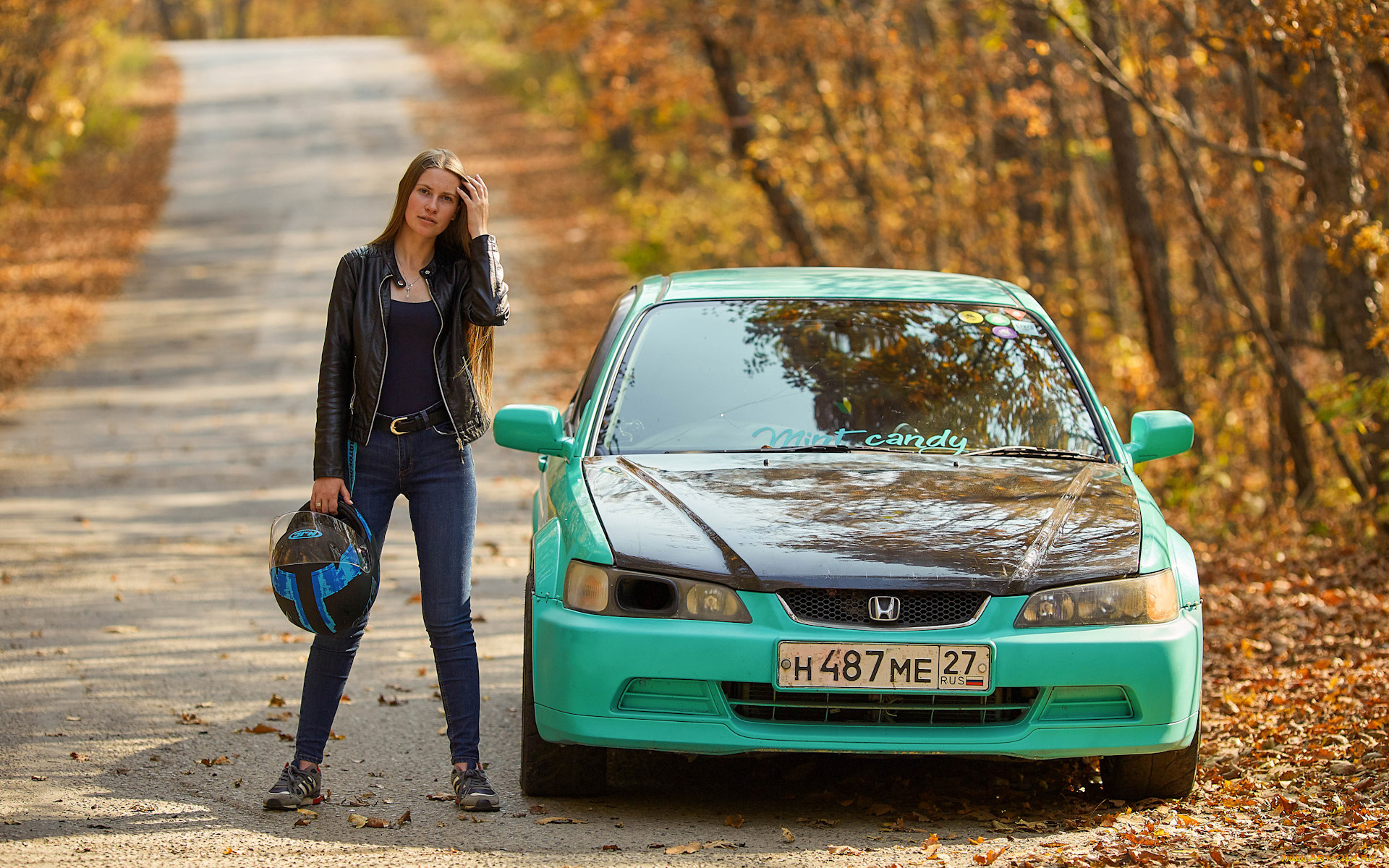 автомобили, -авто, с, девушками, honda, accord