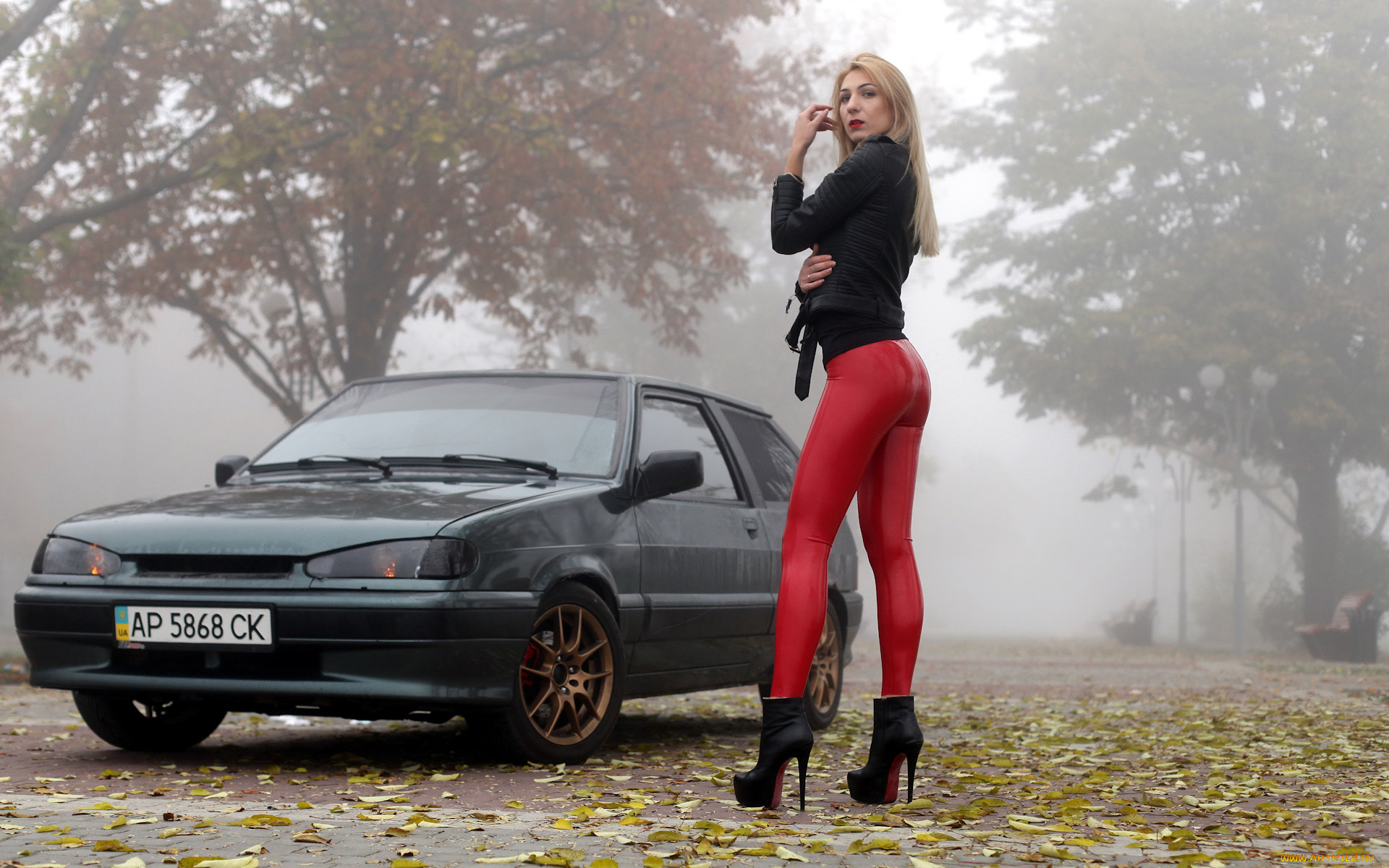 автомобили, -авто, с, девушками, lada, 2113